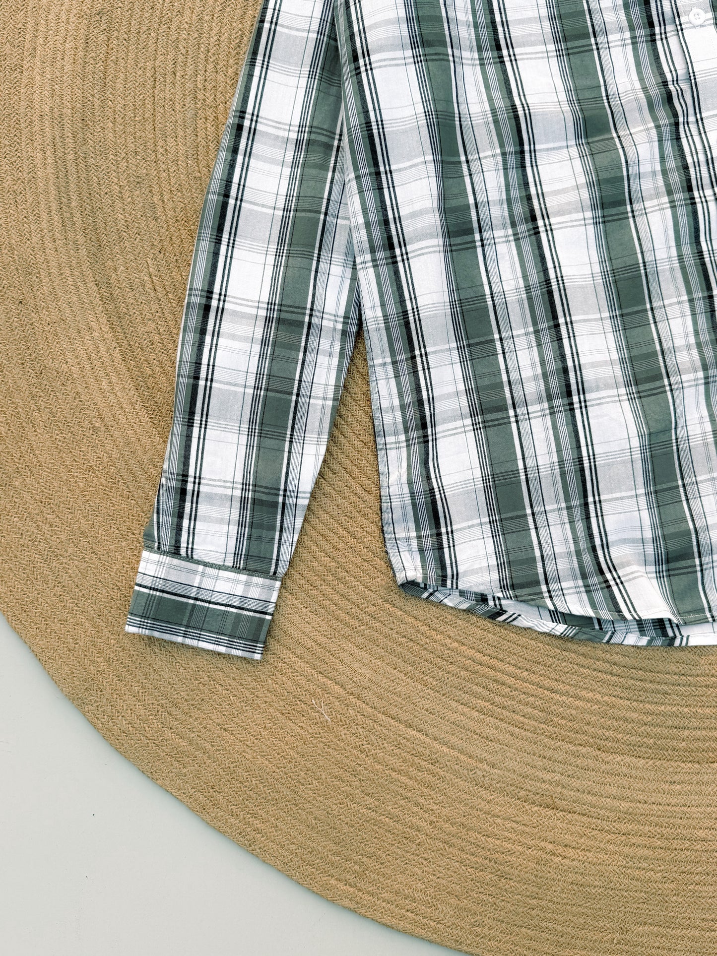 Gentle Cheque shirt - Olive Crest
