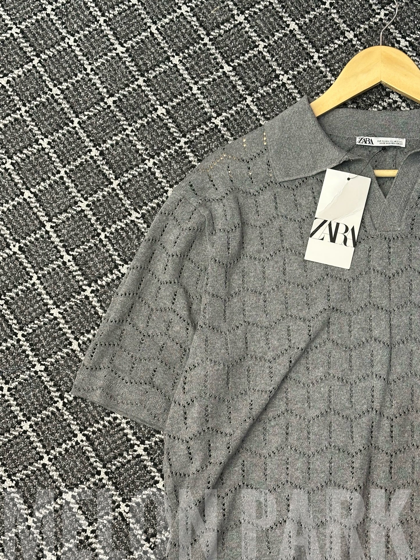 Grey Knitted Polo
