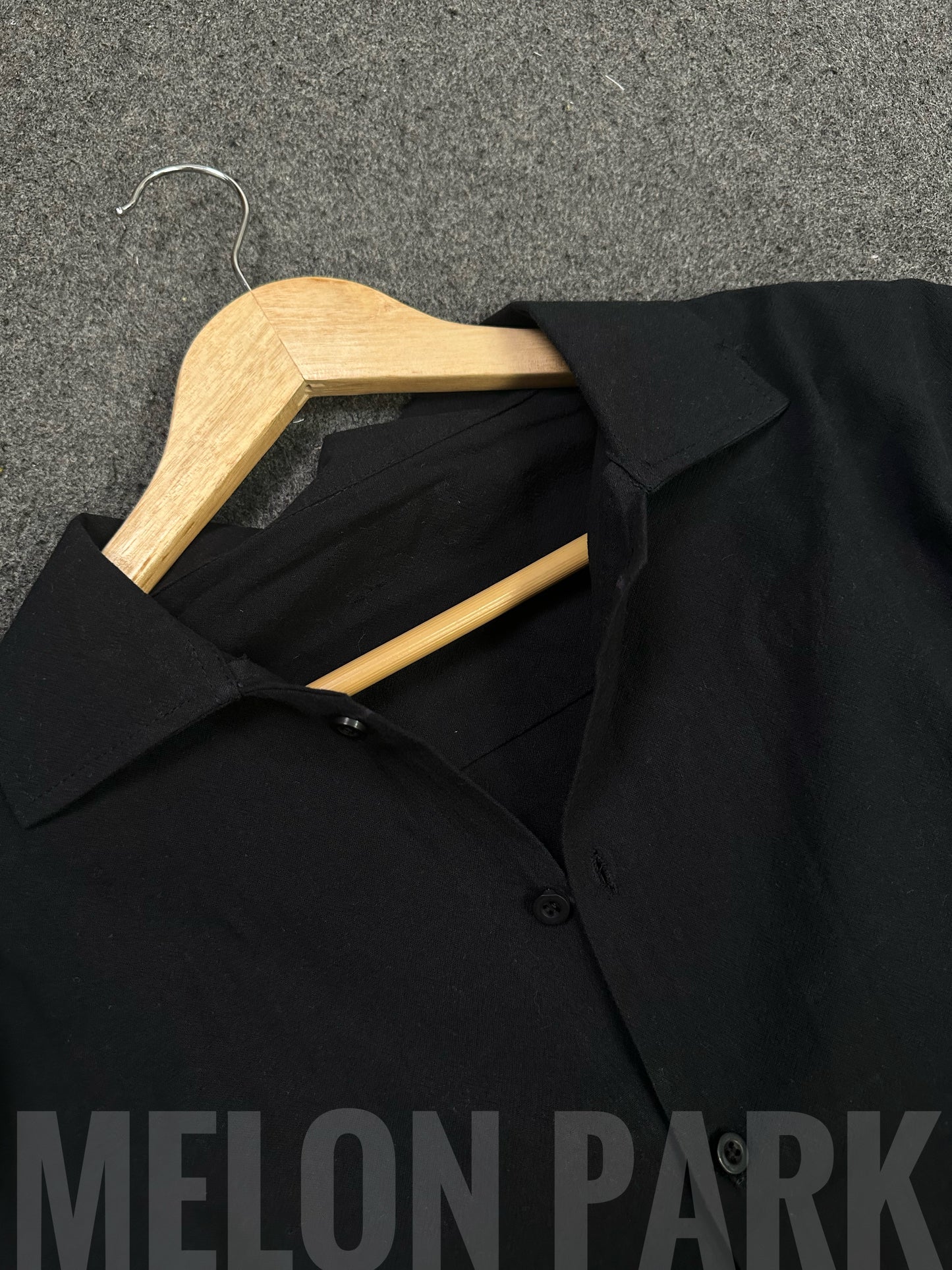 Baggy cuban shirt - Black