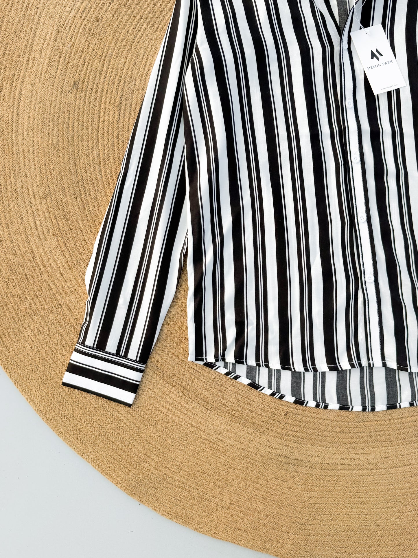 Drip full sleeve shirt - White Noir