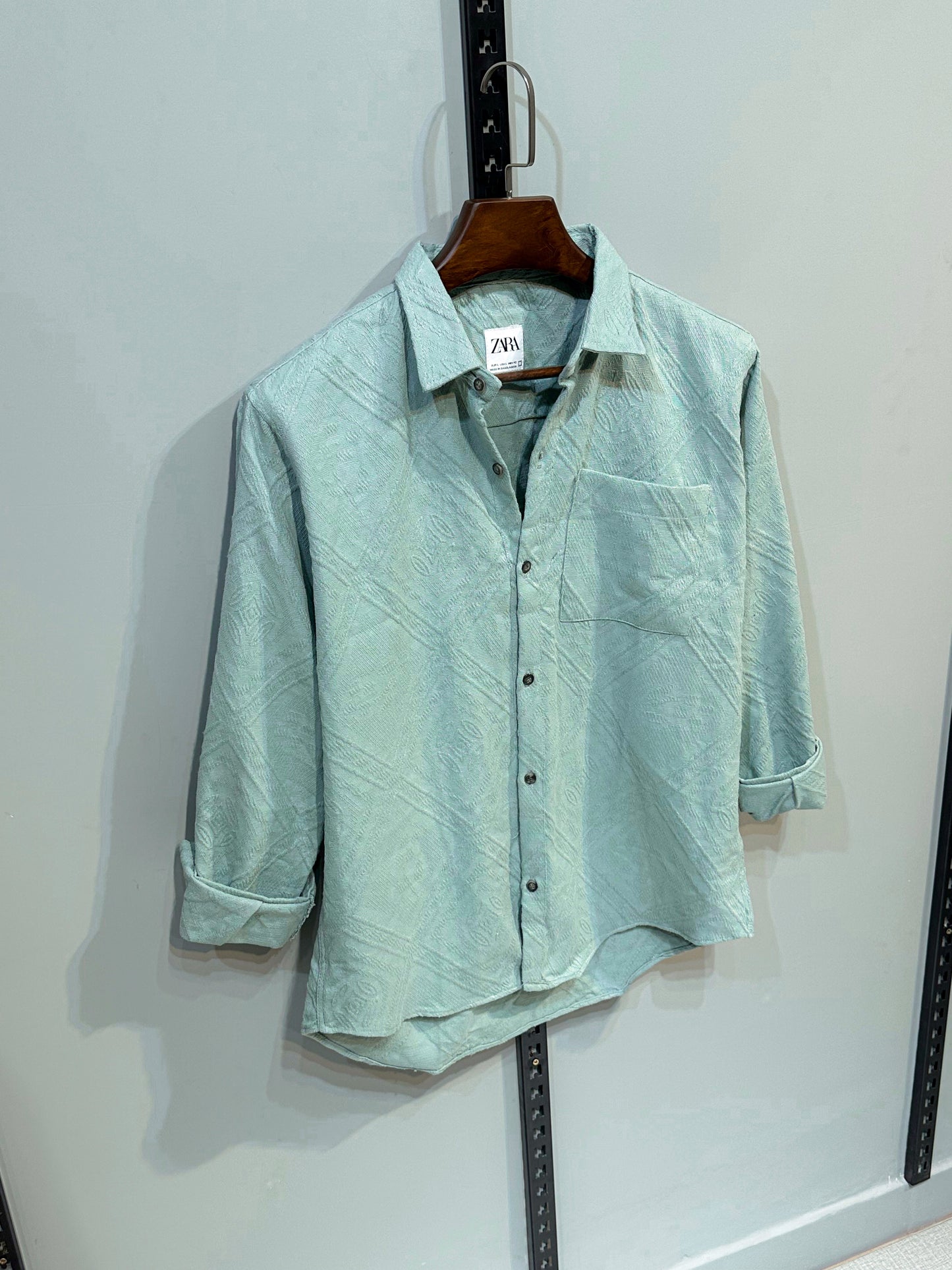 Rich Full Sleeve - Mint mirage texture