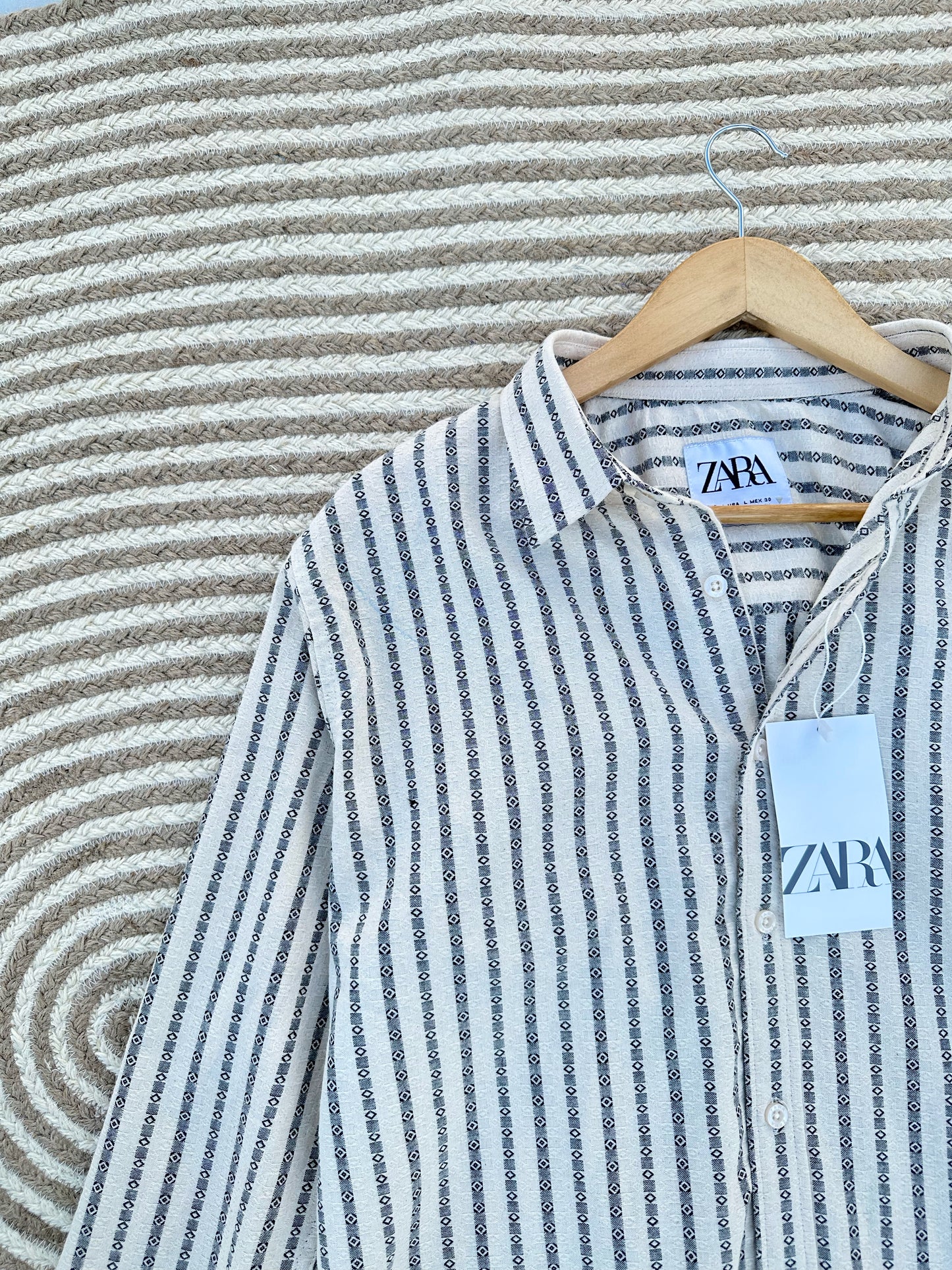 Rich Full Sleeve - Off white Stripe
