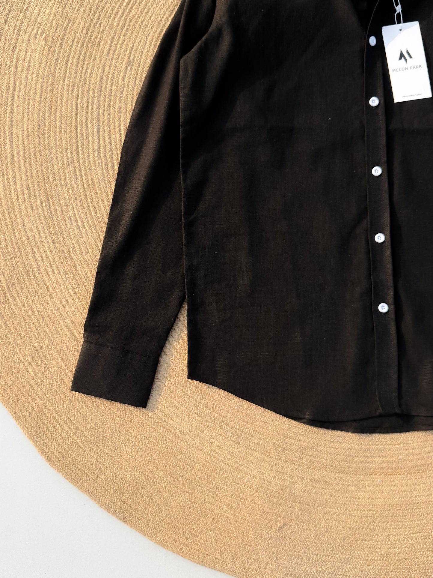 Signature Remi cotton shirt - Black