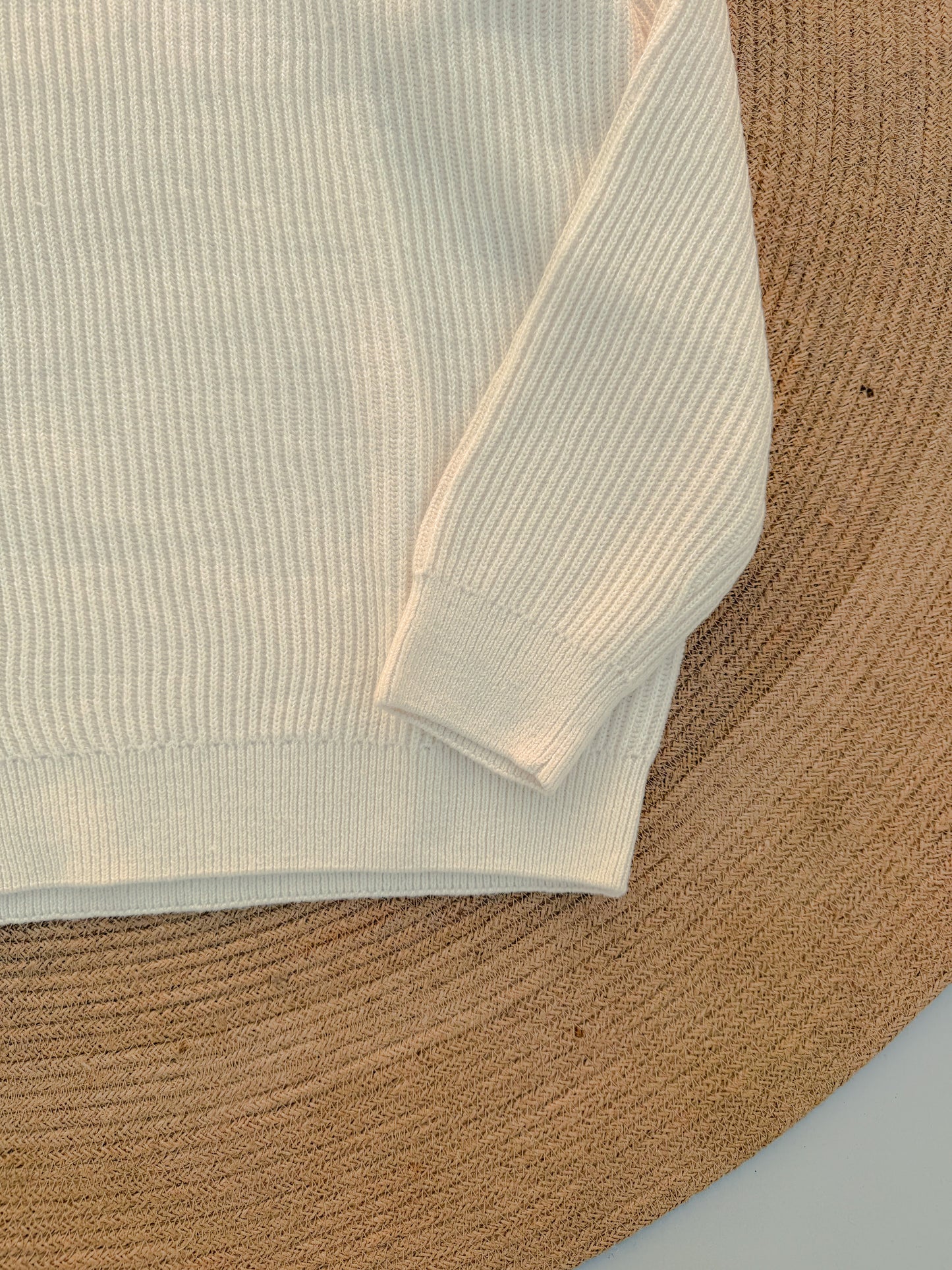 Knitted Signature Sweatshirt - Off white