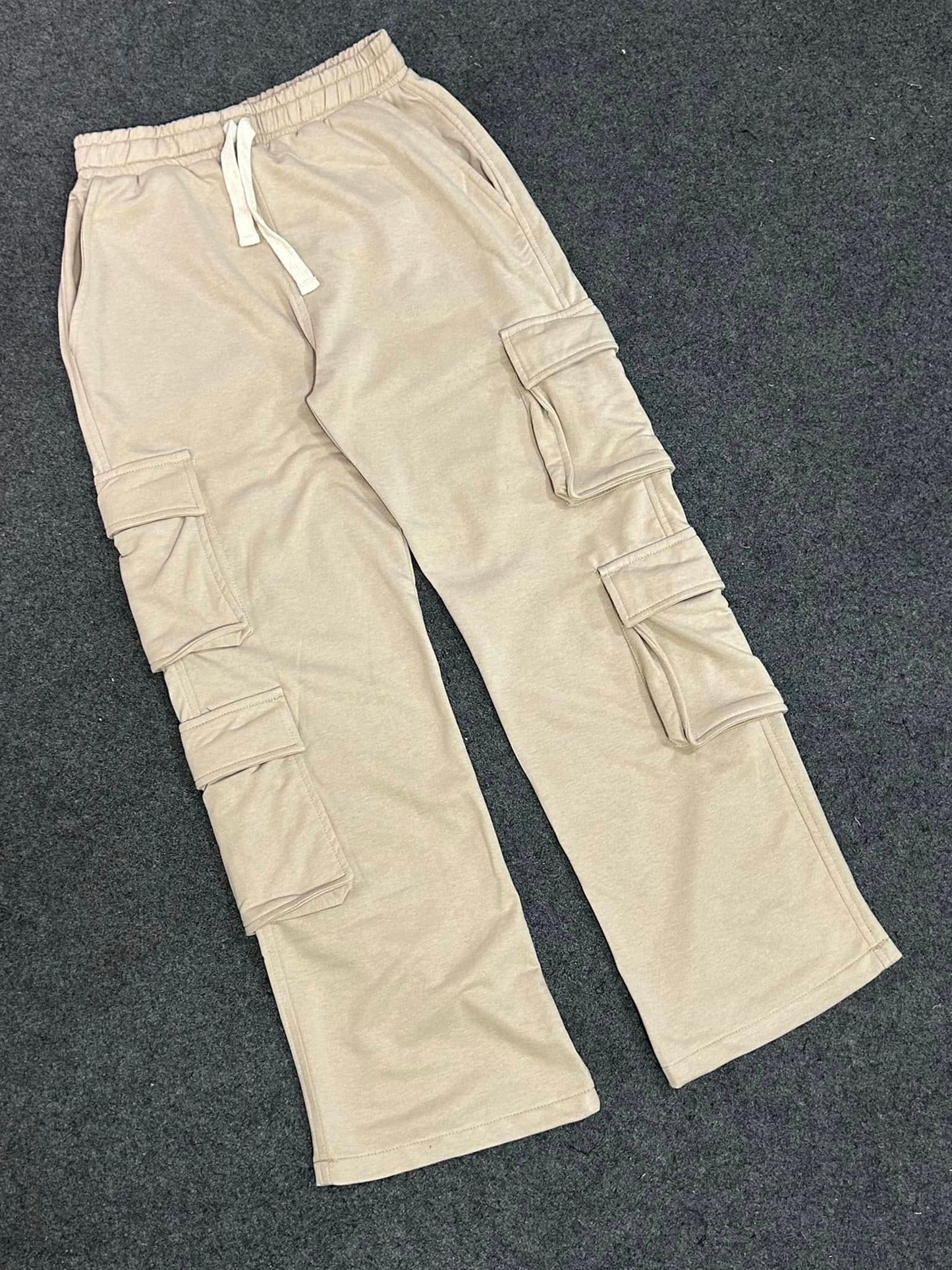 Beige Baggy Sweatpant