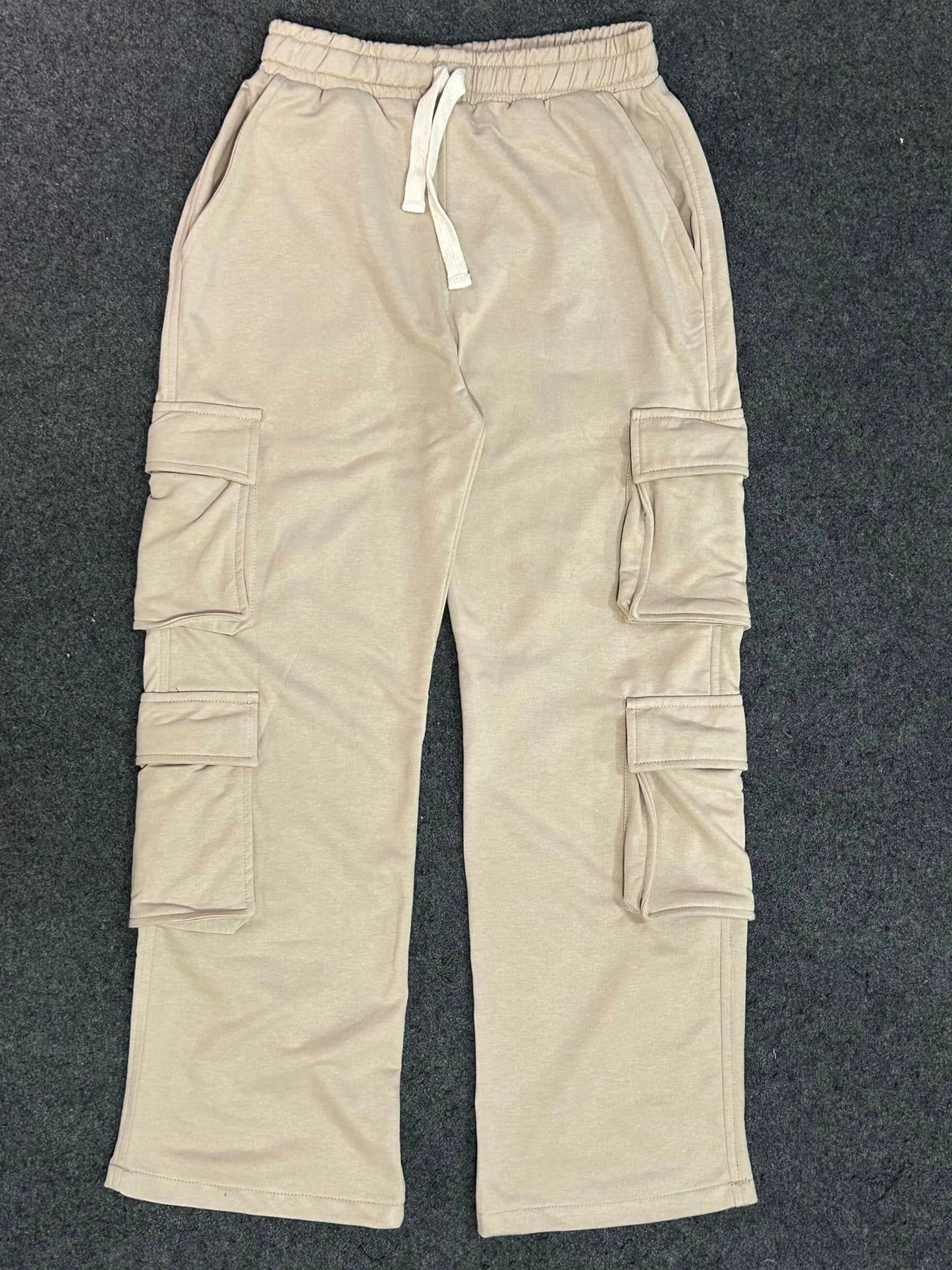 Beige Baggy Sweatpant