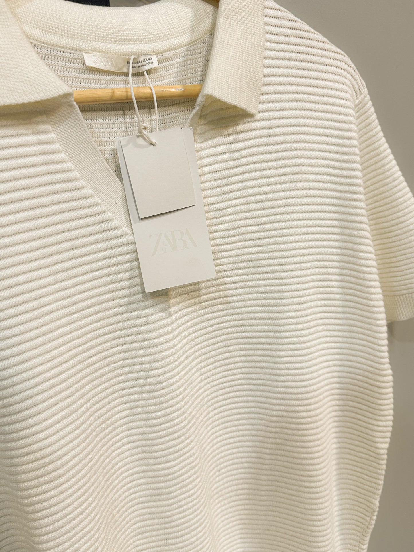 Knitted Polo - Light Cream
