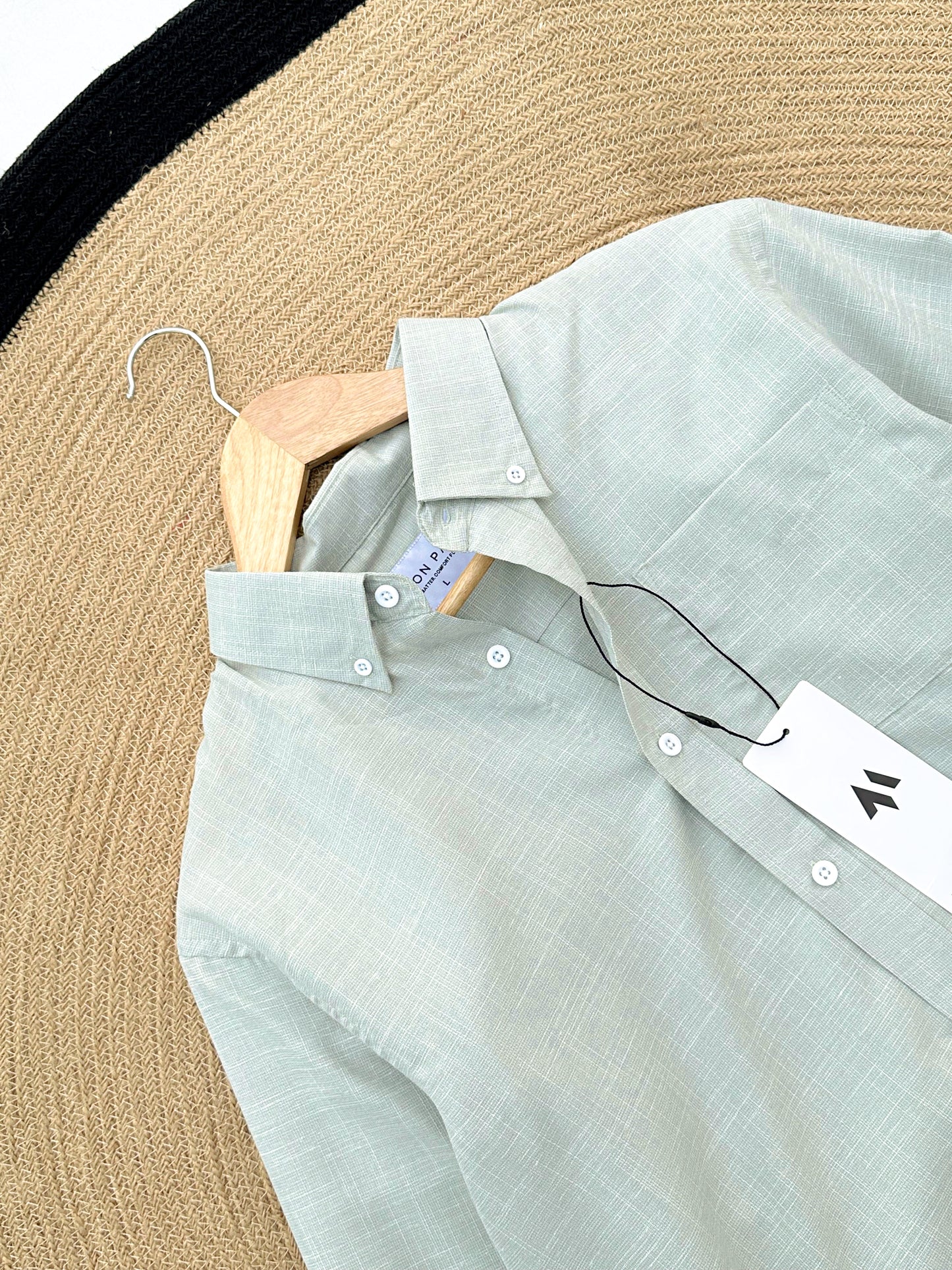 Linen Full sleeve Shirt- Mint