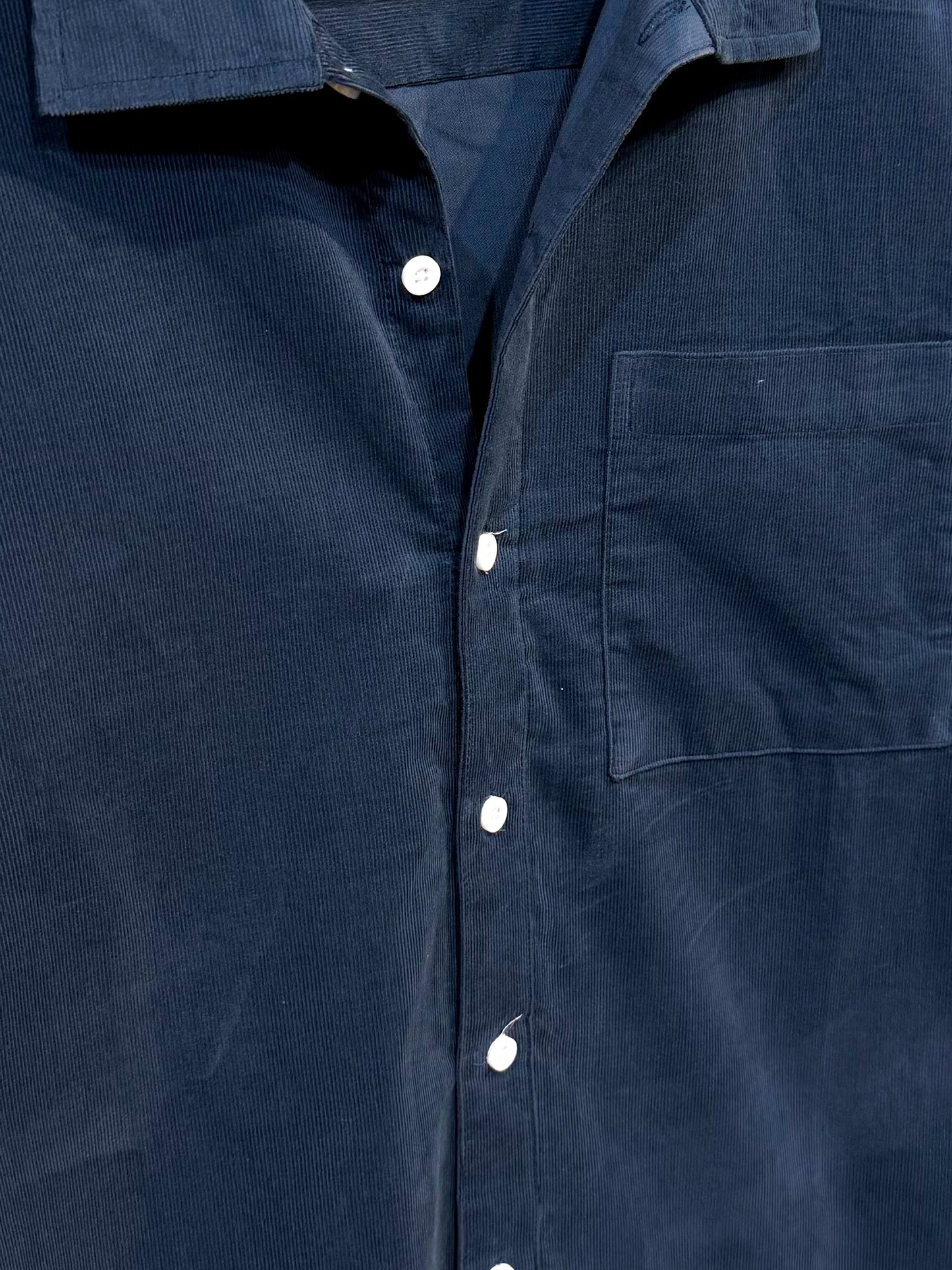 Corduroy Dropshoulder Shirt - Midnight Blue