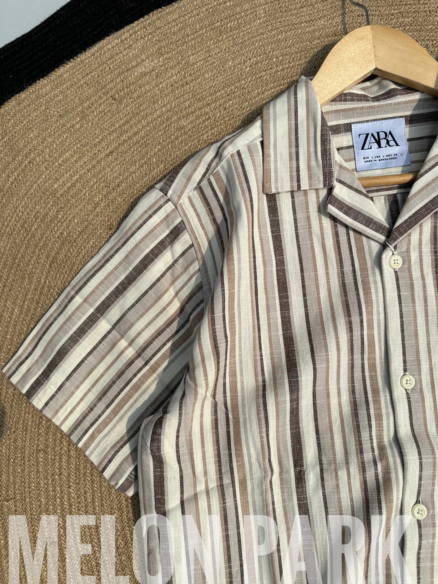 Beige Old Money Cuban Shirt