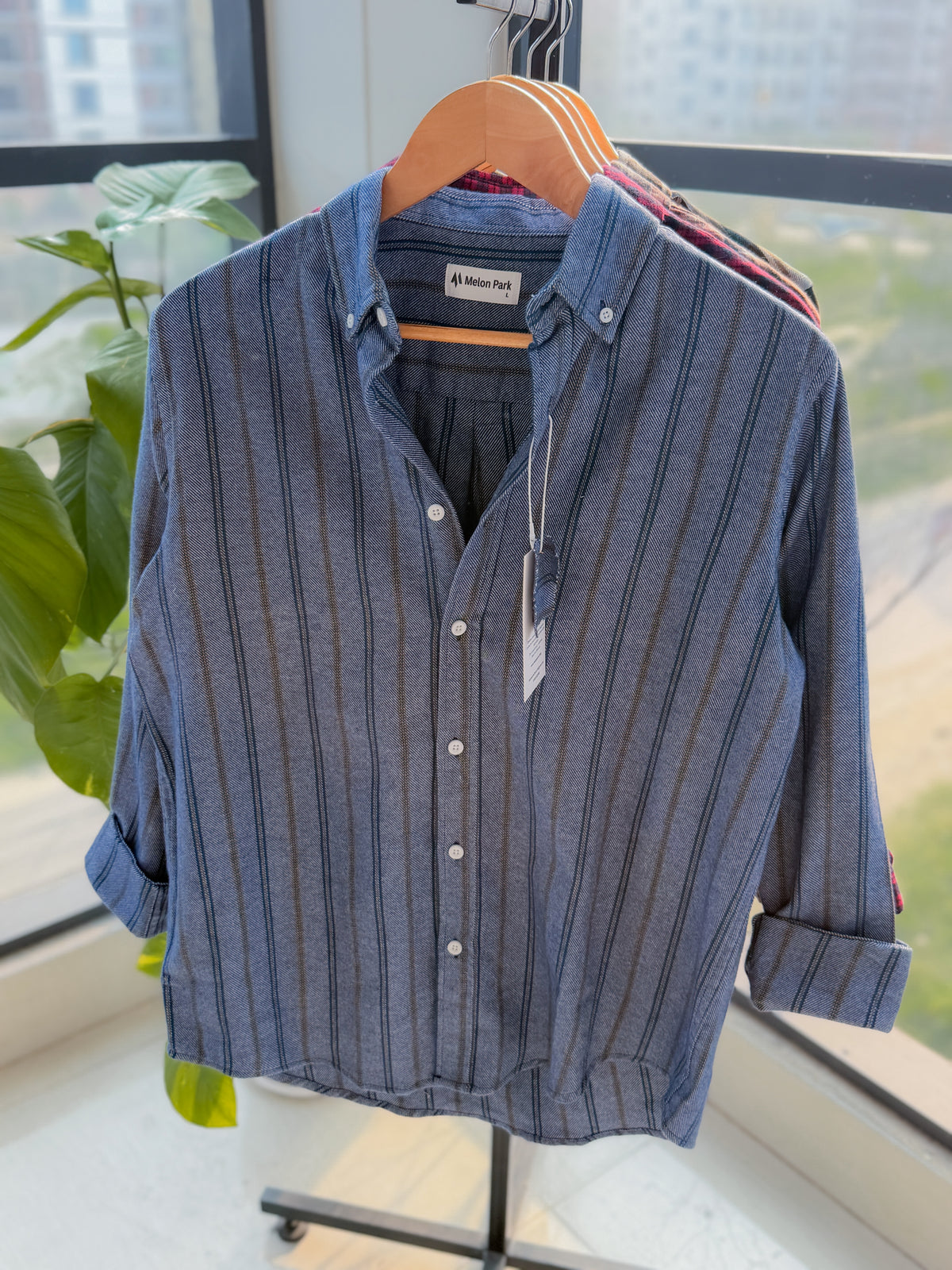 Gentle stripe shirt - Heather Copper