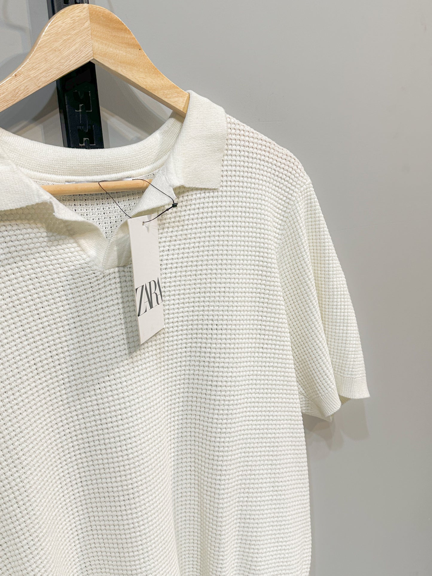 Knitted Polo - White