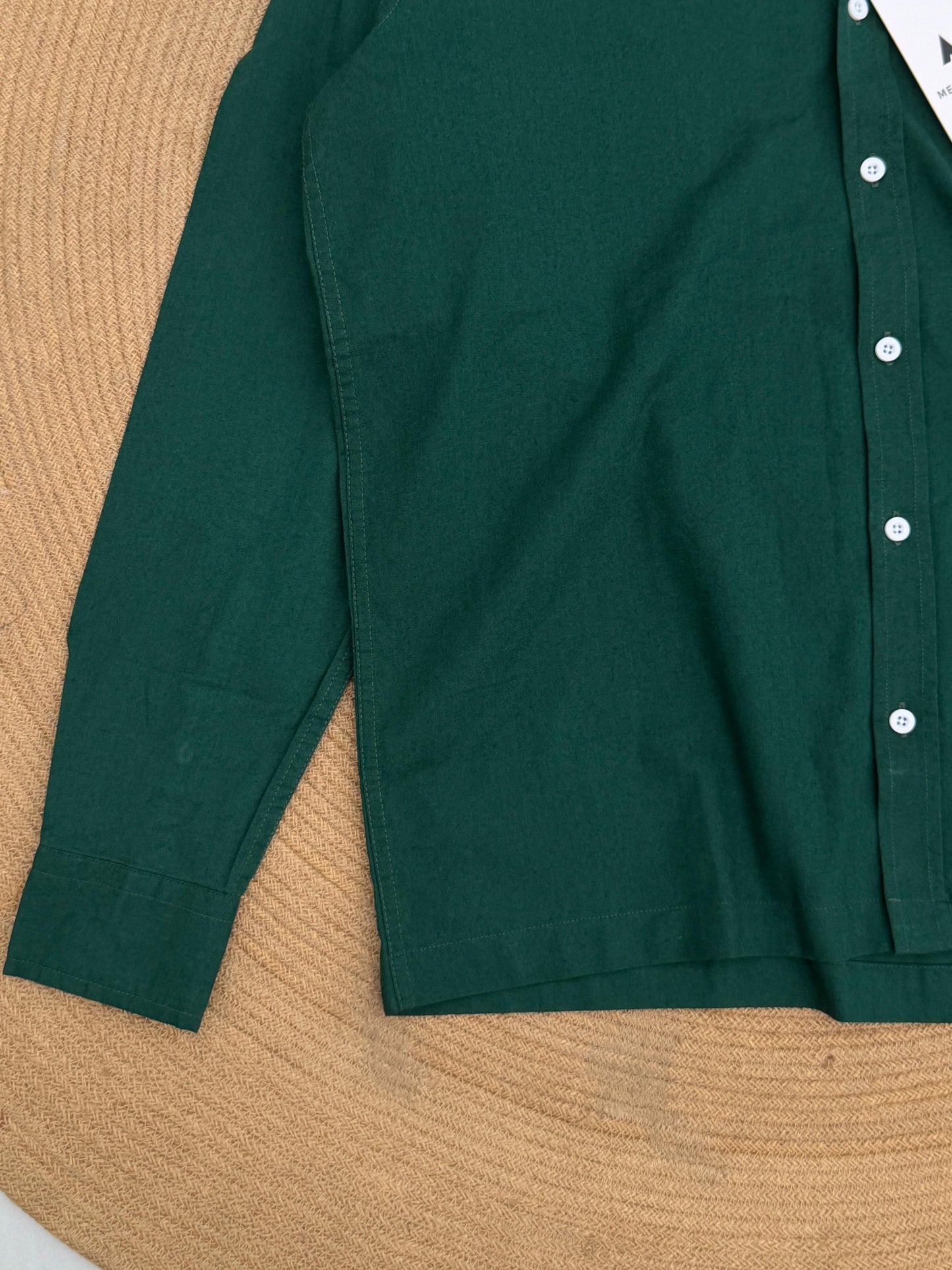 Drop-shoulder boxy shirt - Green