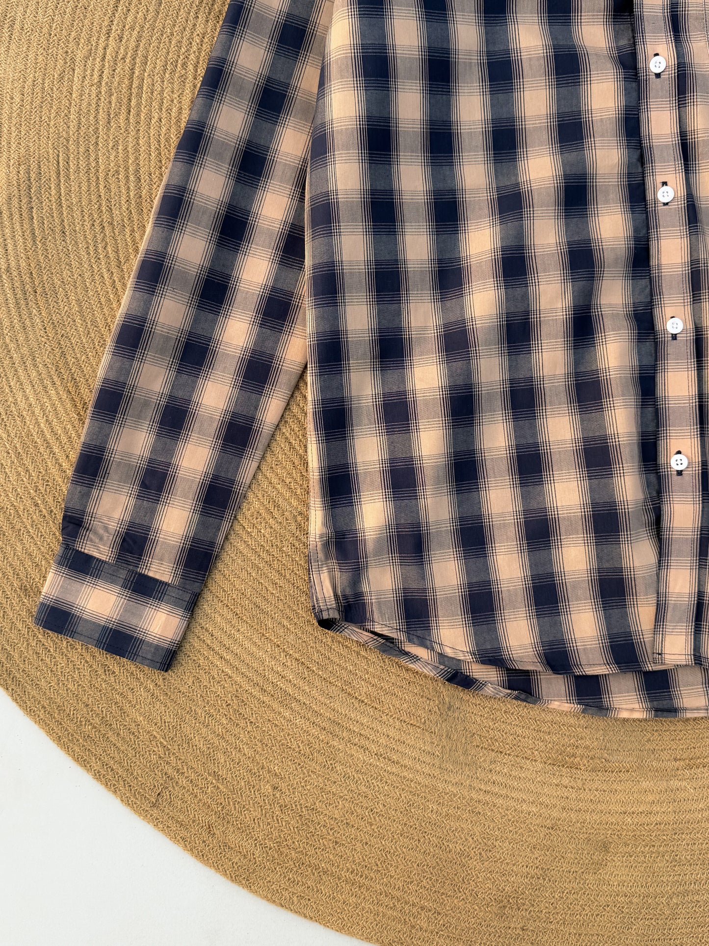 Gentle Check shirt - Highland Caramel