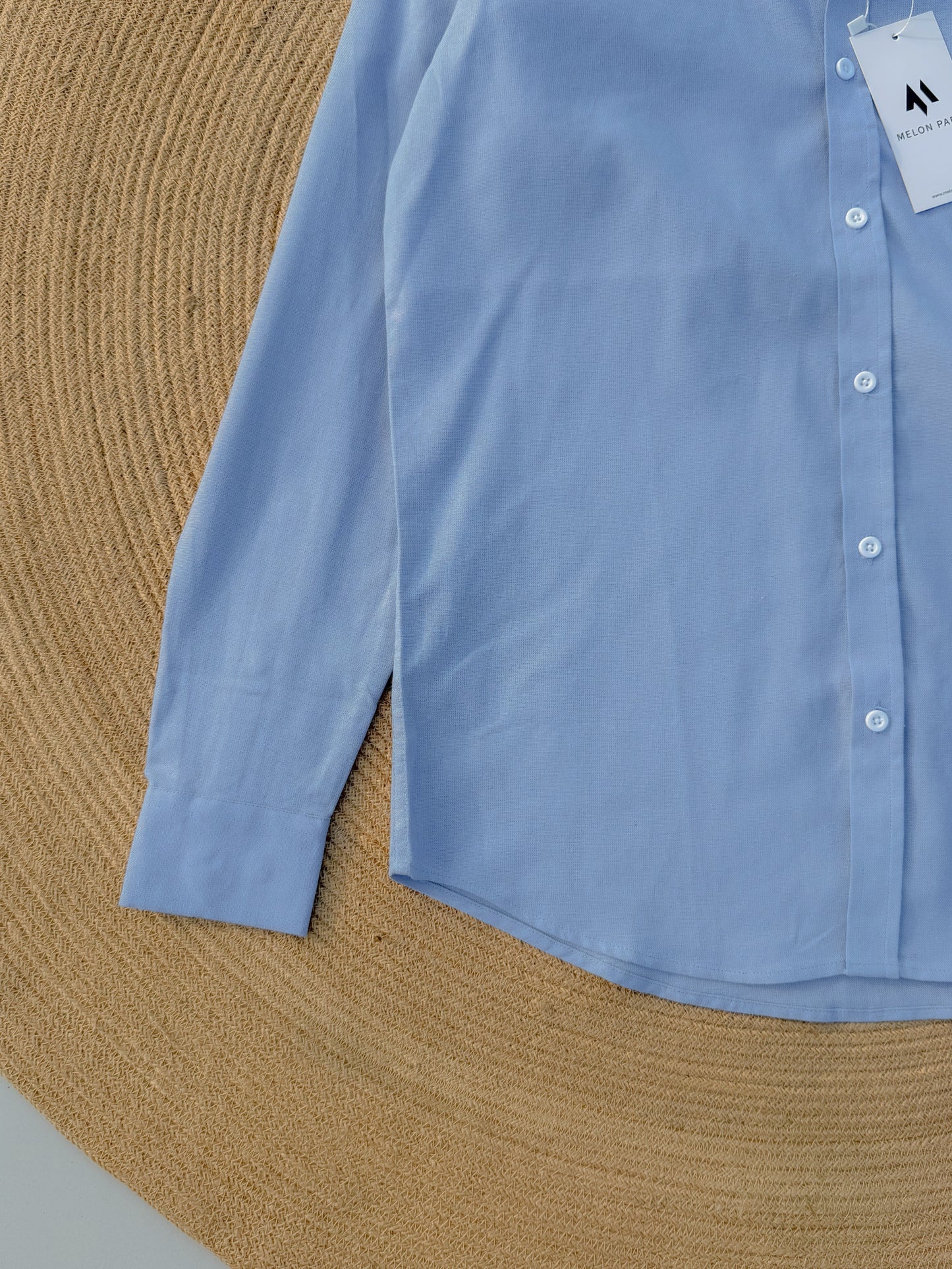 Signature Remi cotton shirt - Sky Blue