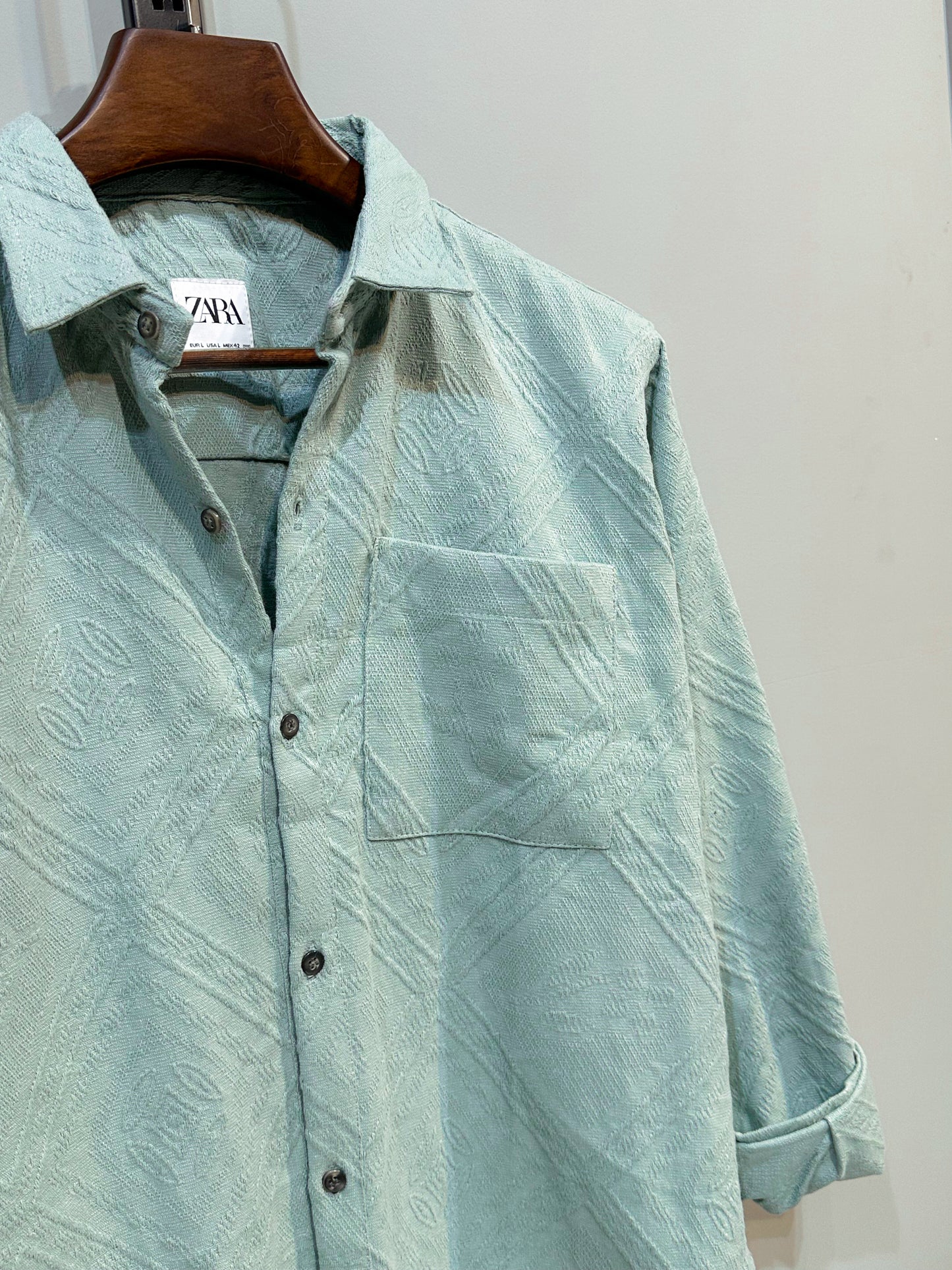 Rich Full Sleeve - Mint mirage texture