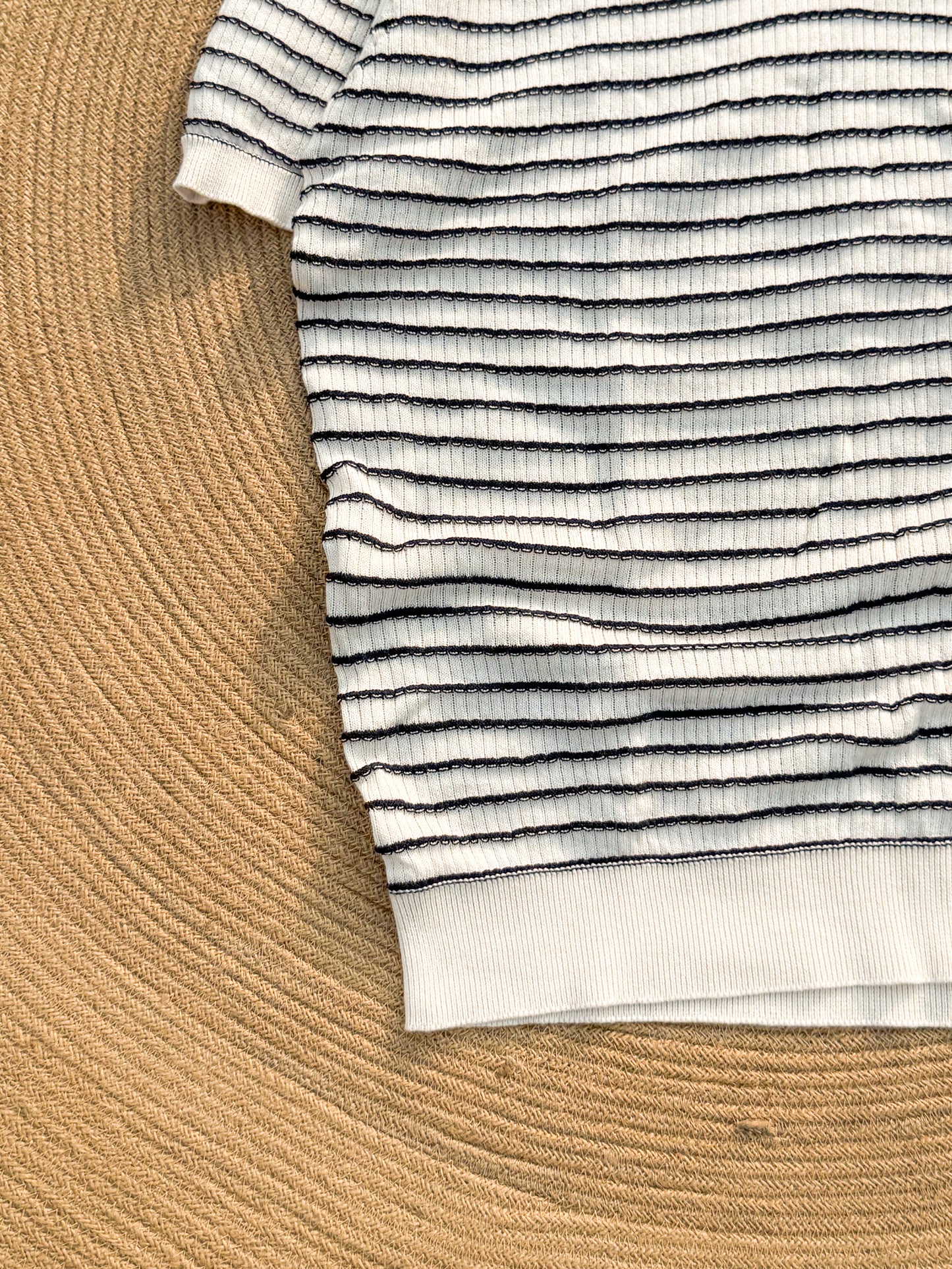 Cabana Knitted Polo - Off White