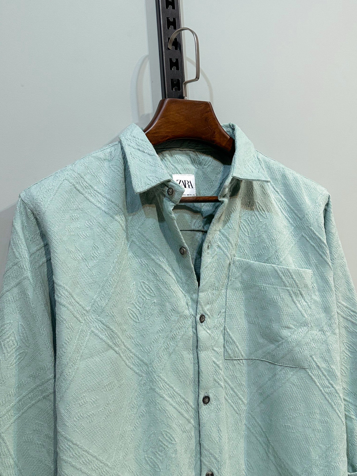 Rich Full Sleeve - Mint mirage texture