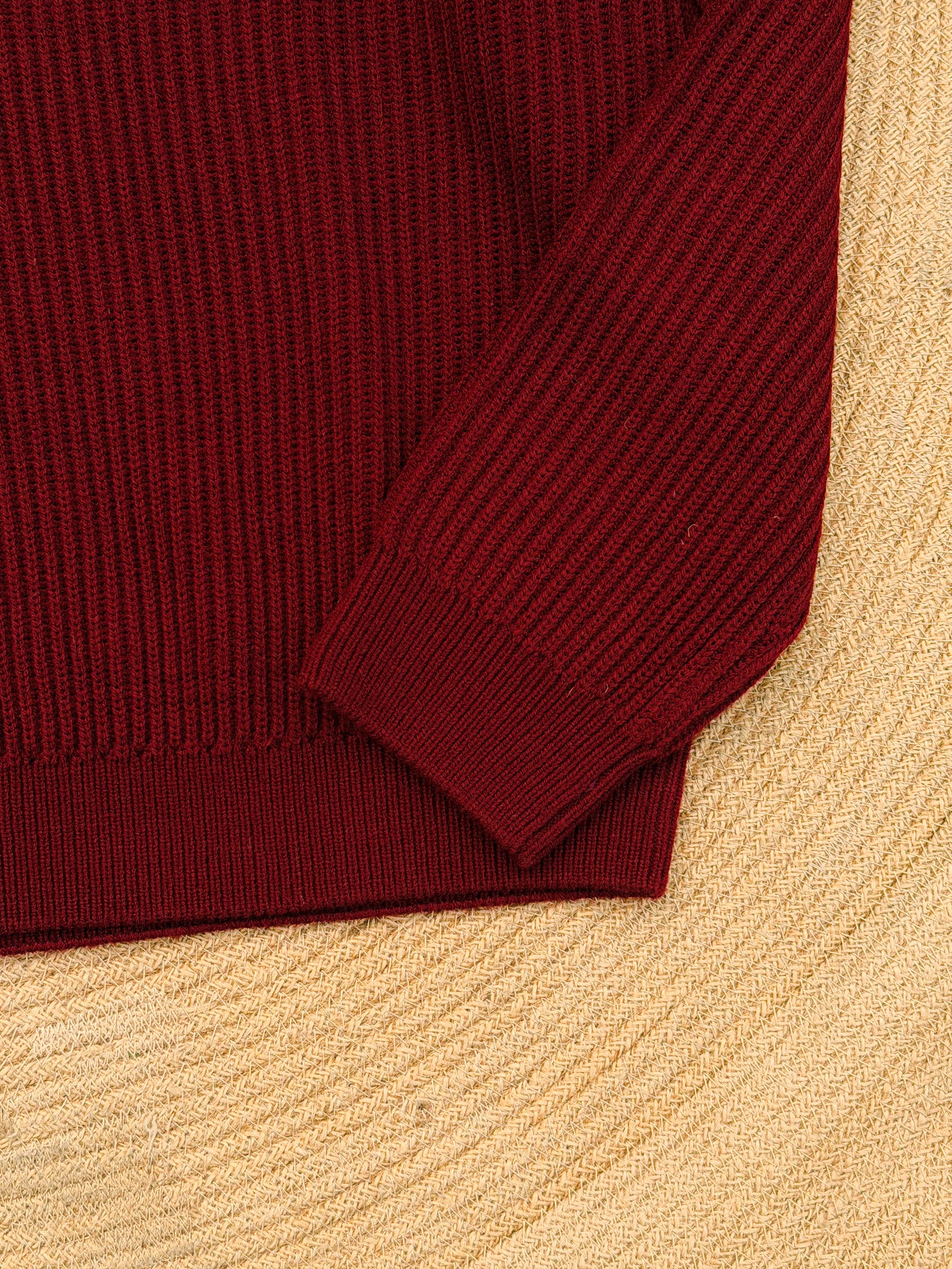 Rich Sweater Polo - Maroon