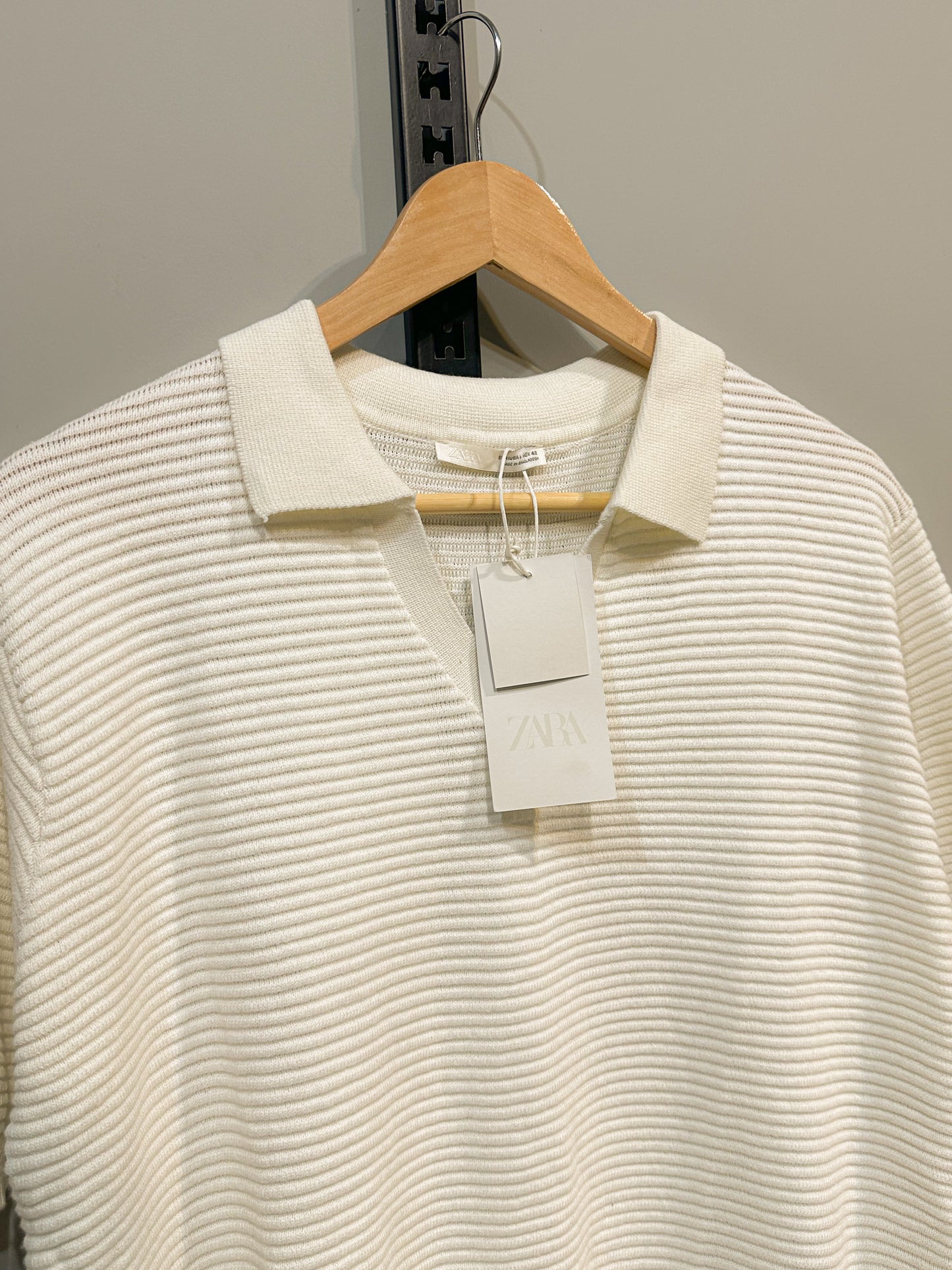 Knitted Polo - Light Cream