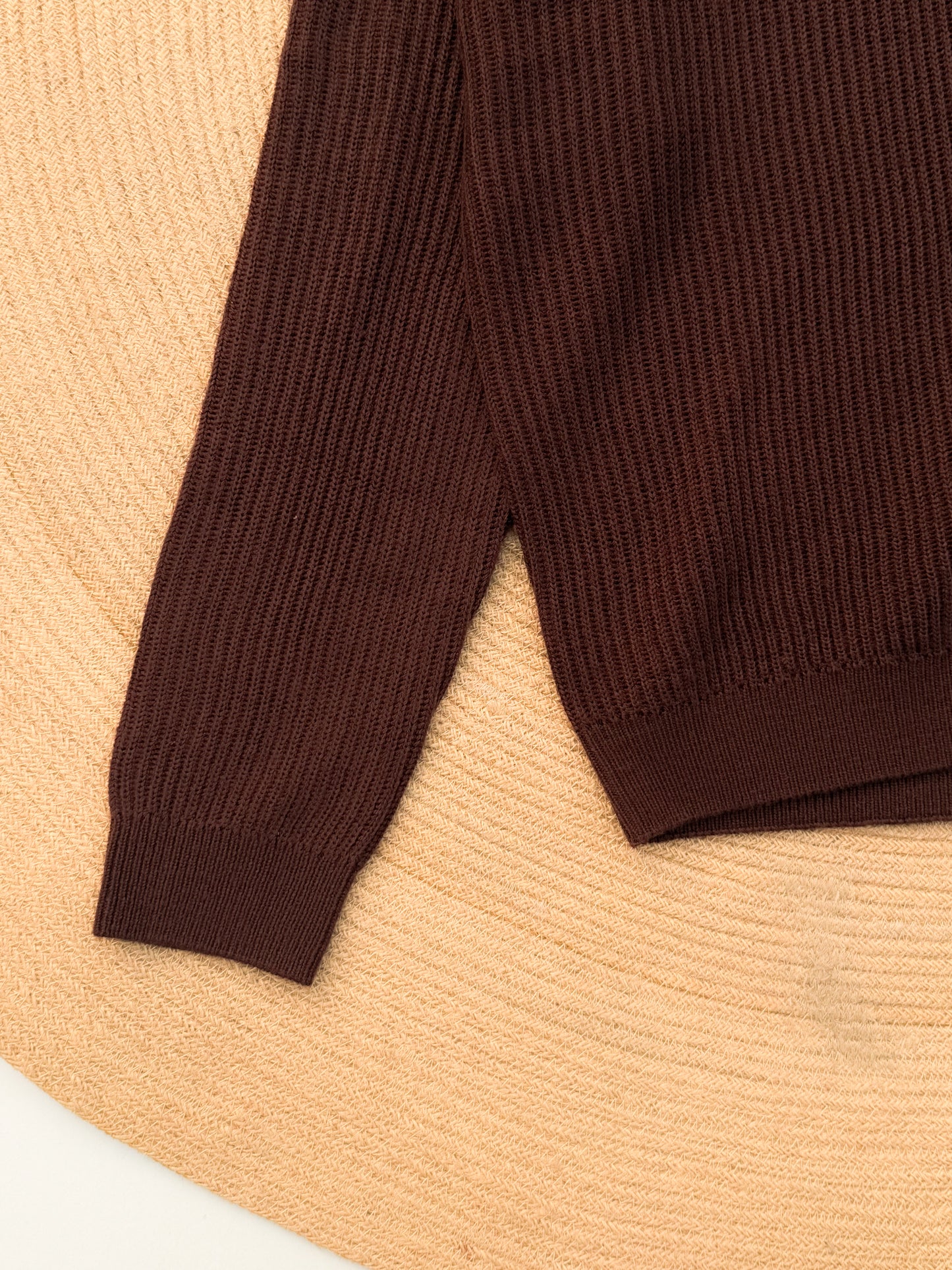 Rich Sweater Polo - Chocolate