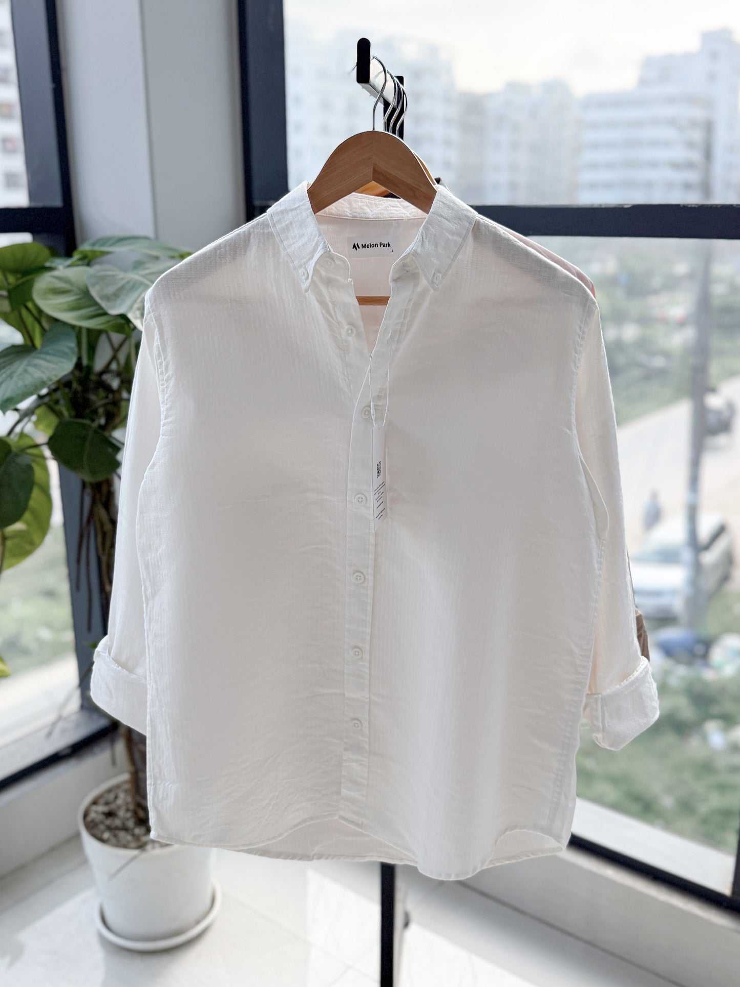 Cotton classic shirt - Frost White