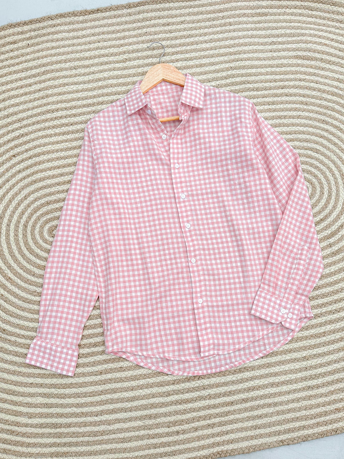 Gentle Check shirt - Marshmallow Pink