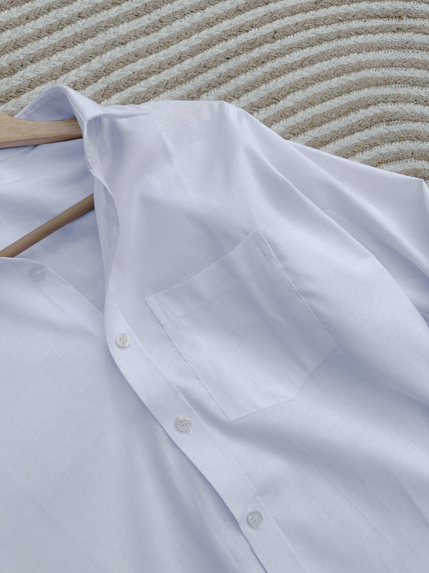 Oxford Shirt - White (Pocket)
