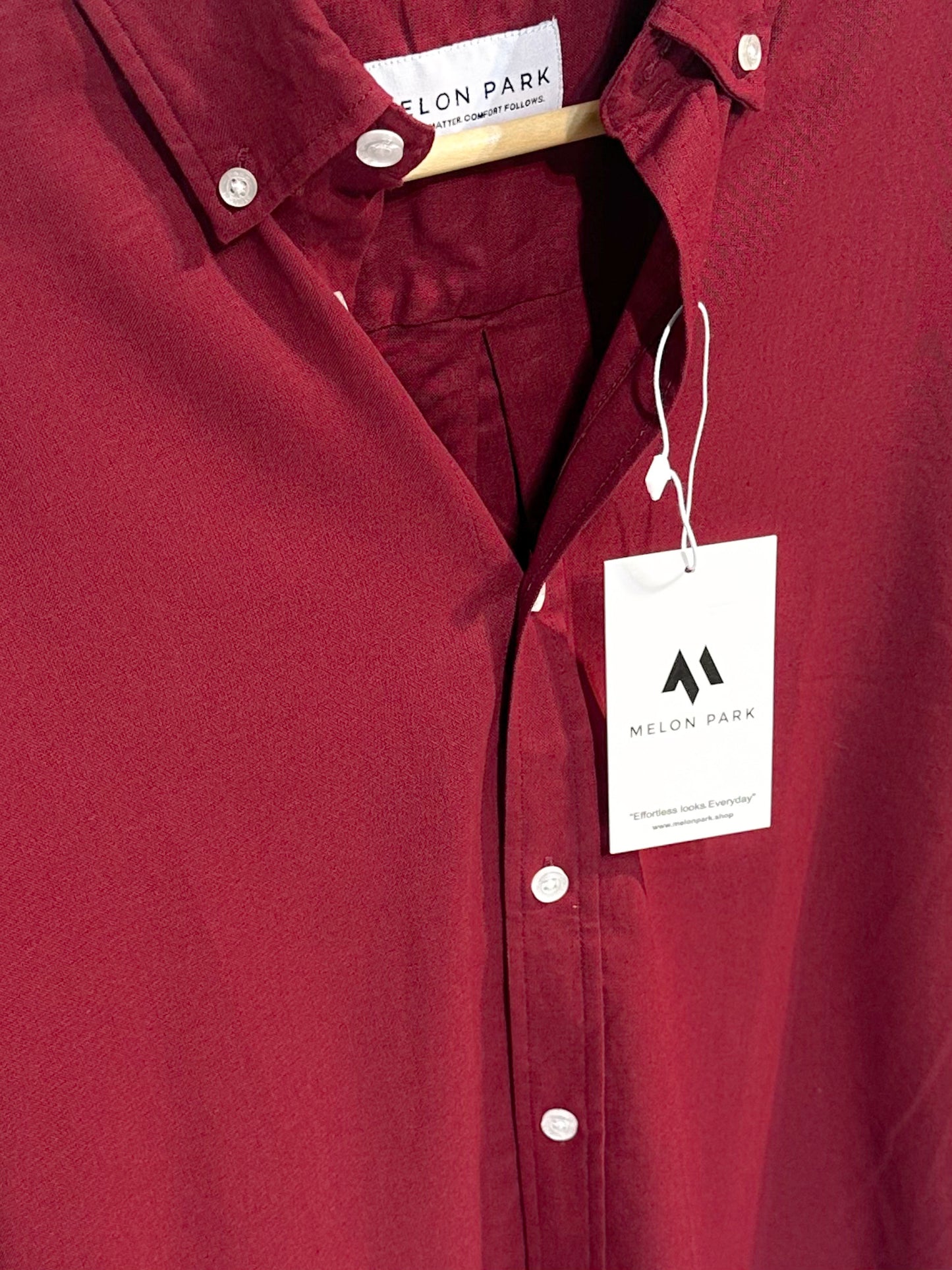 Oxford Shirt - Midnight Maroon