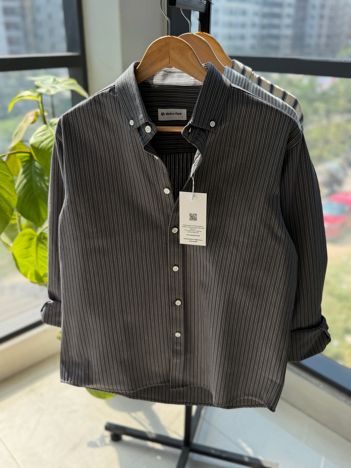 Cotton classic shirt - Slate Grey