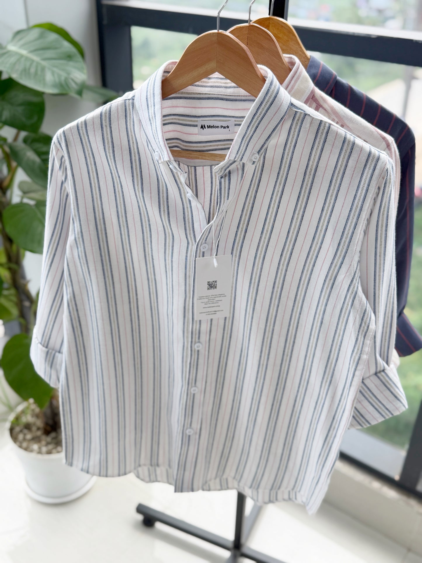 Gentle stripe shirt - Cambridge Multi-Stripe