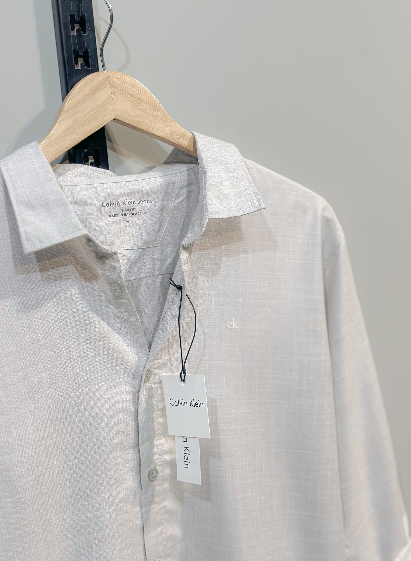 Classic full sleeve shirt - Light Ash