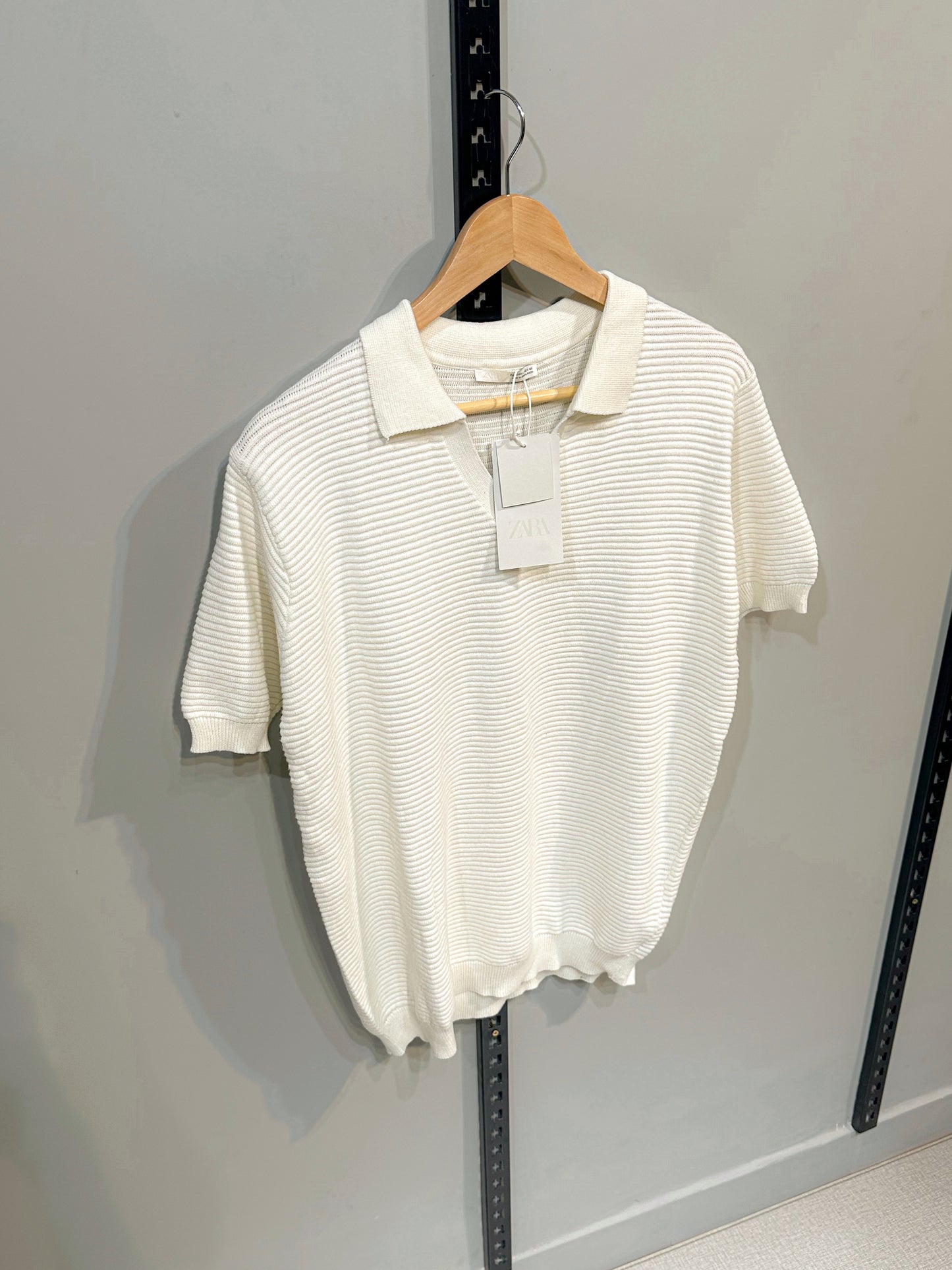 Knitted Polo - Light Cream