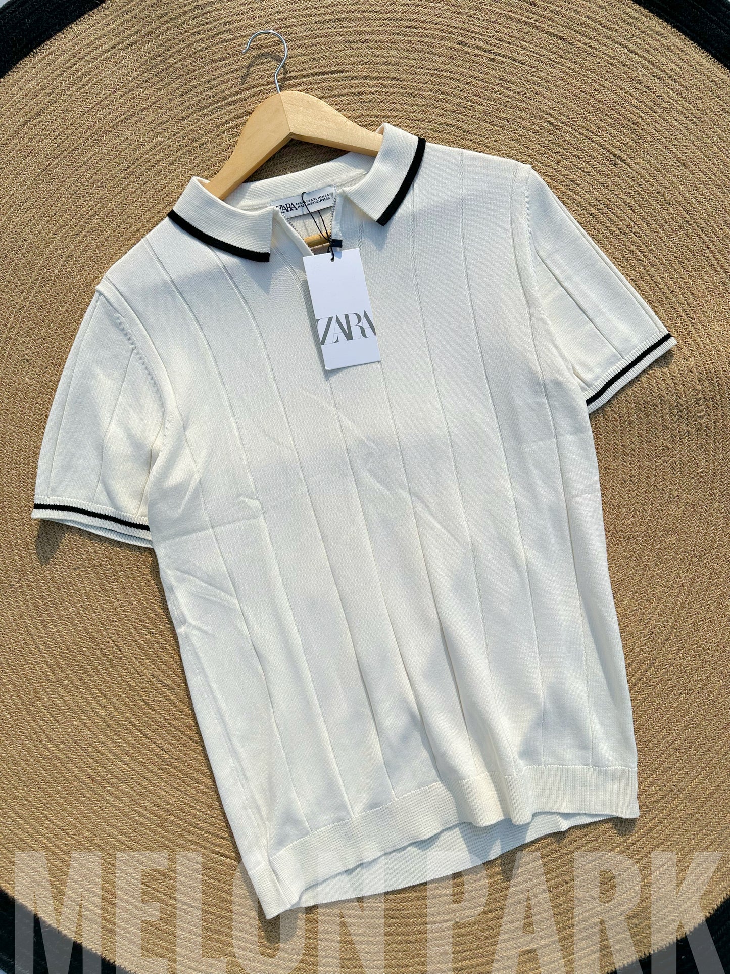 White Old Money Zipper Polo