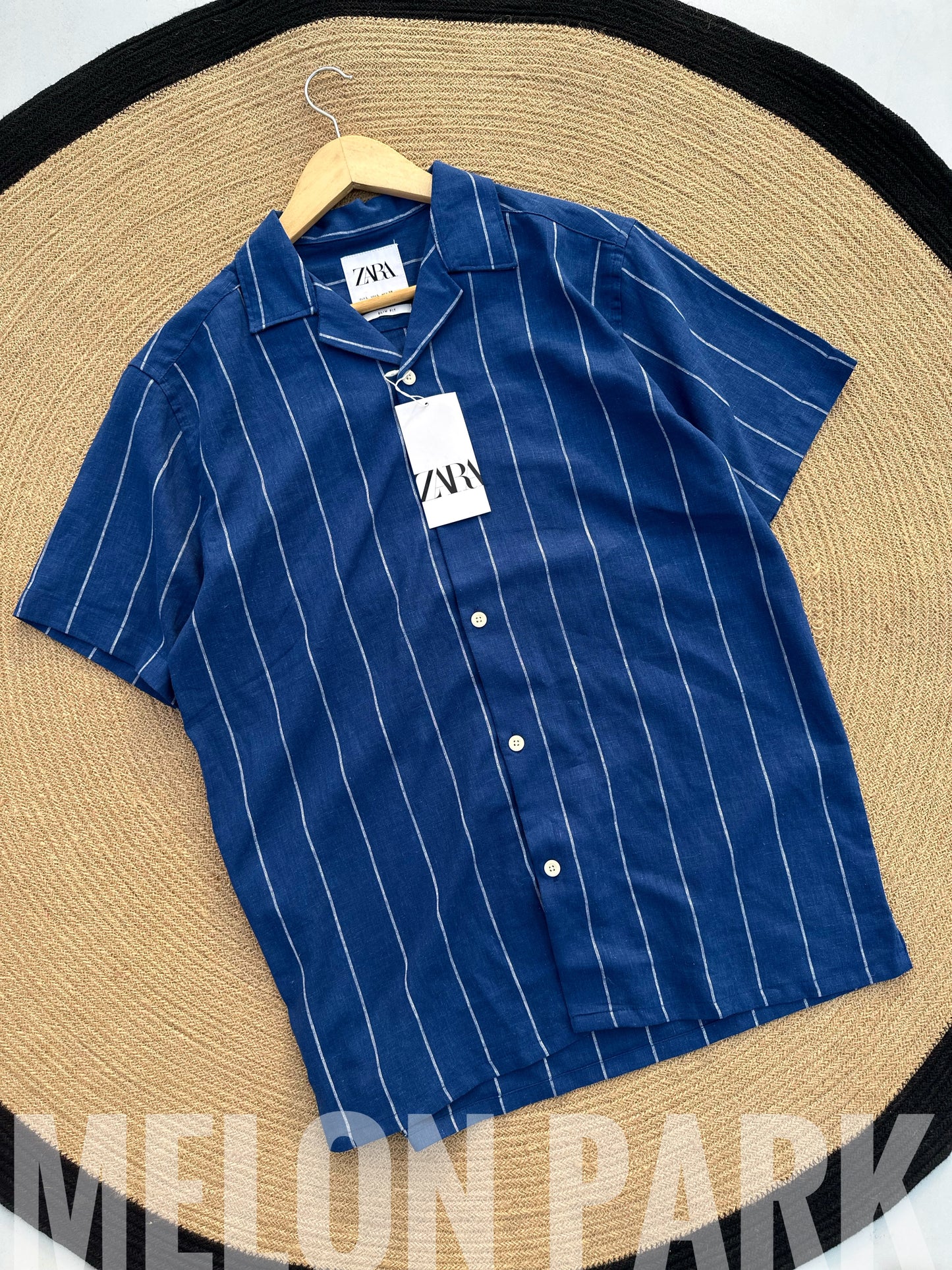 Royal Blue Old Money Cuban Shirt