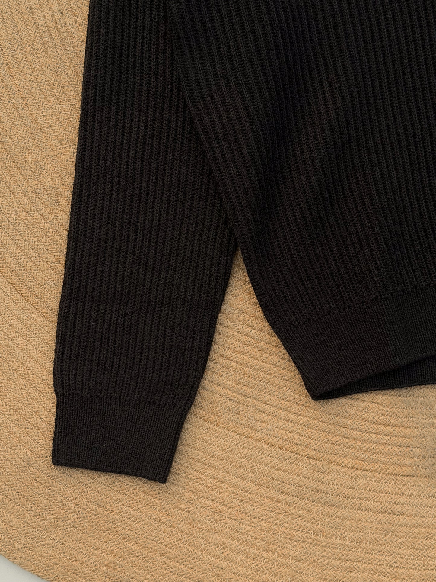 Rich Sweater Polo - Black