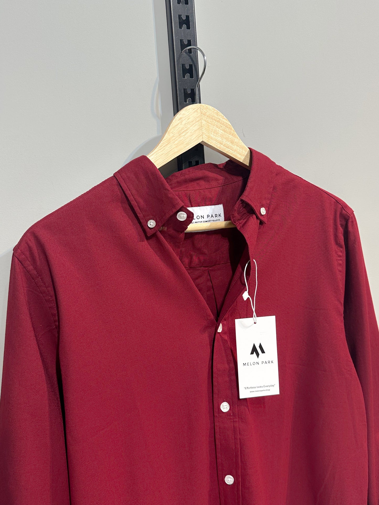 Oxford Shirt - Midnight Maroon