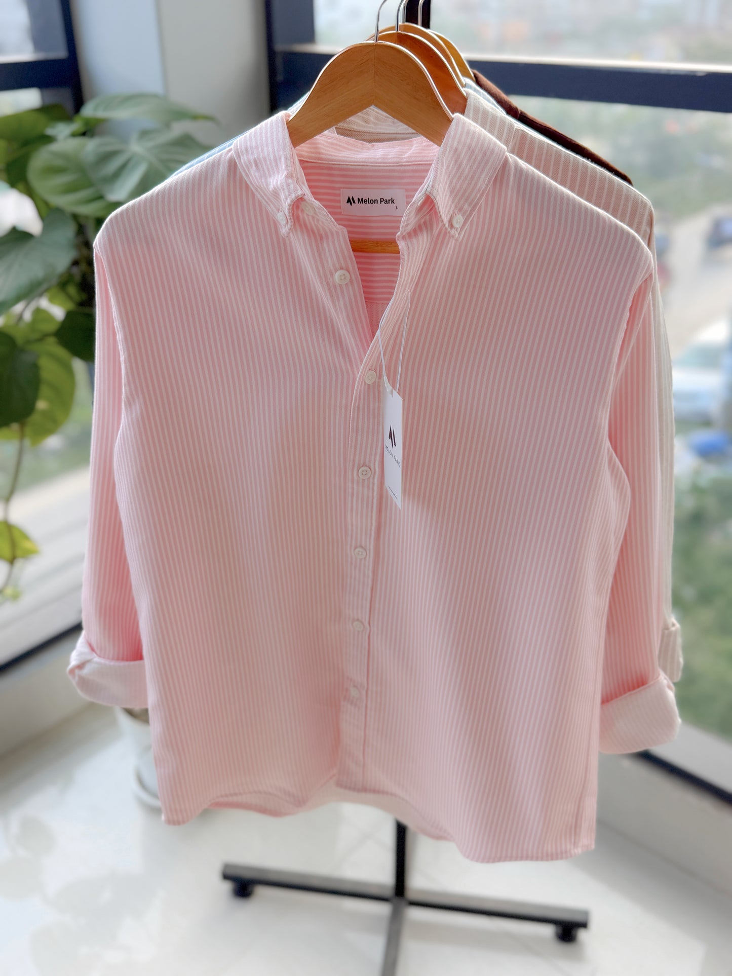 Gentle stripe shirt - Pink Fizz