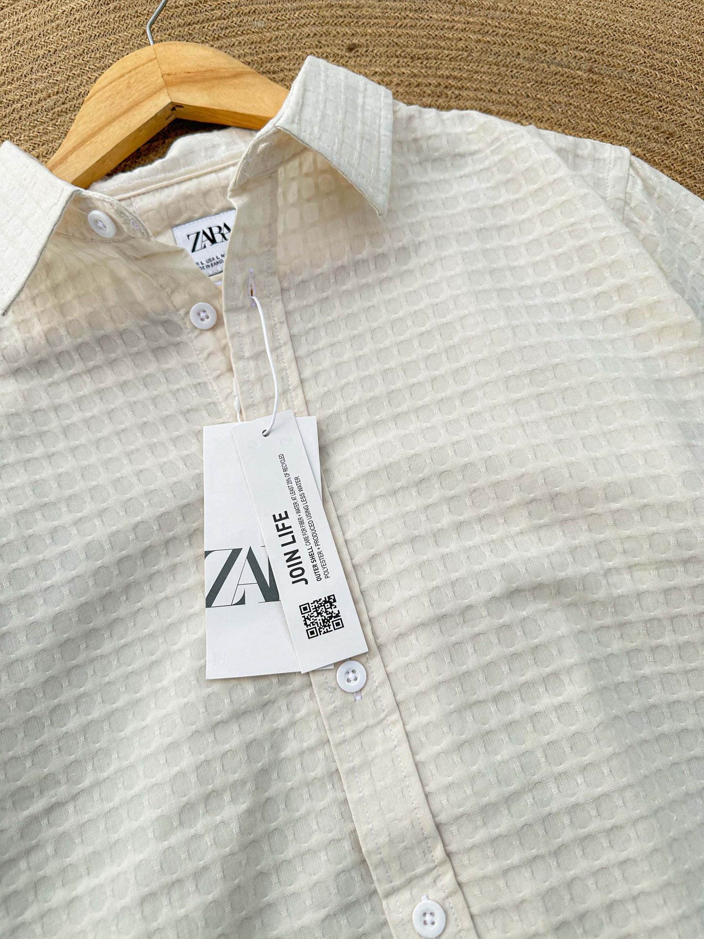 Refined full sleeve shirt - Calm Latte