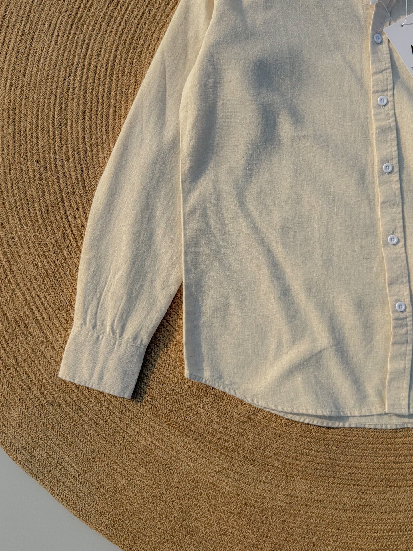 Signature Remi cotton shirt - Textured Off White