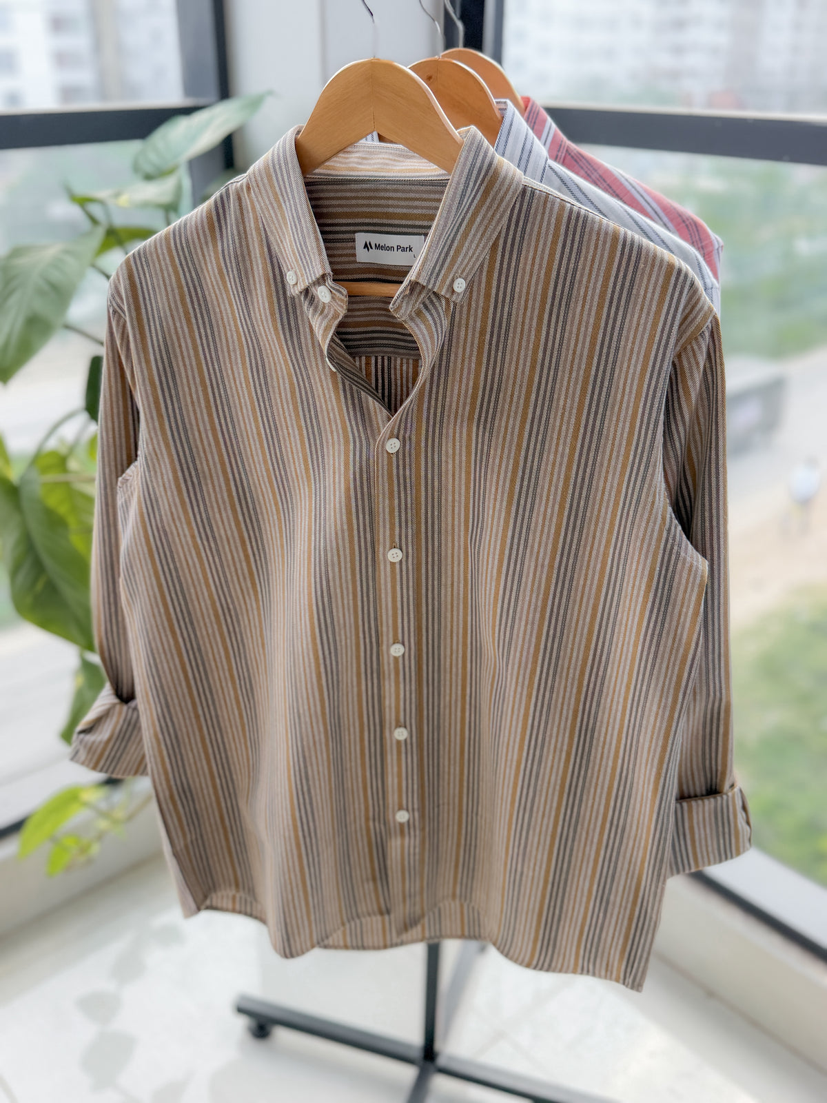 Gentle stripe shirt - Rustic Rye