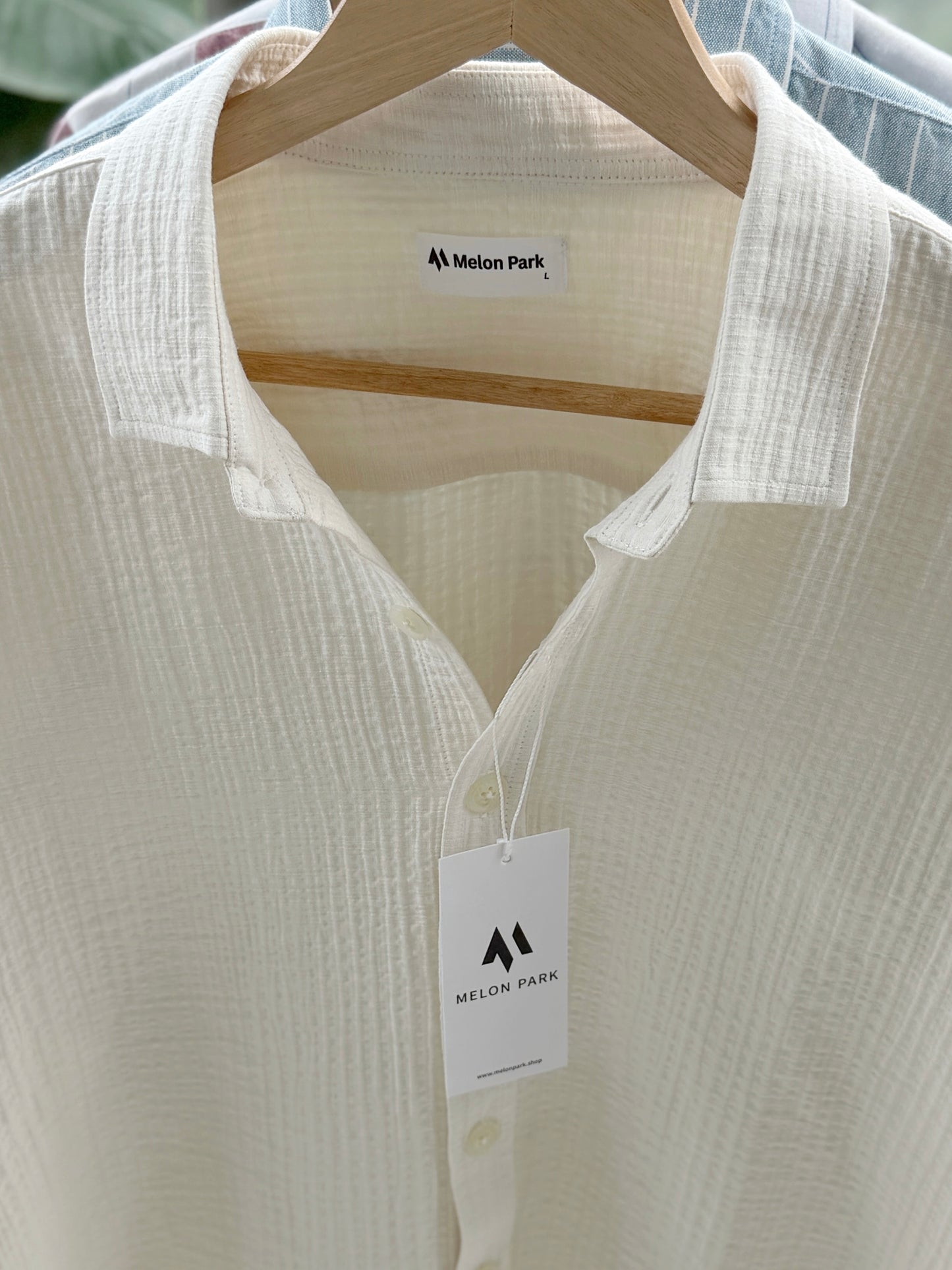 Resort Drop-shoulder shirt - Porcelain Off white