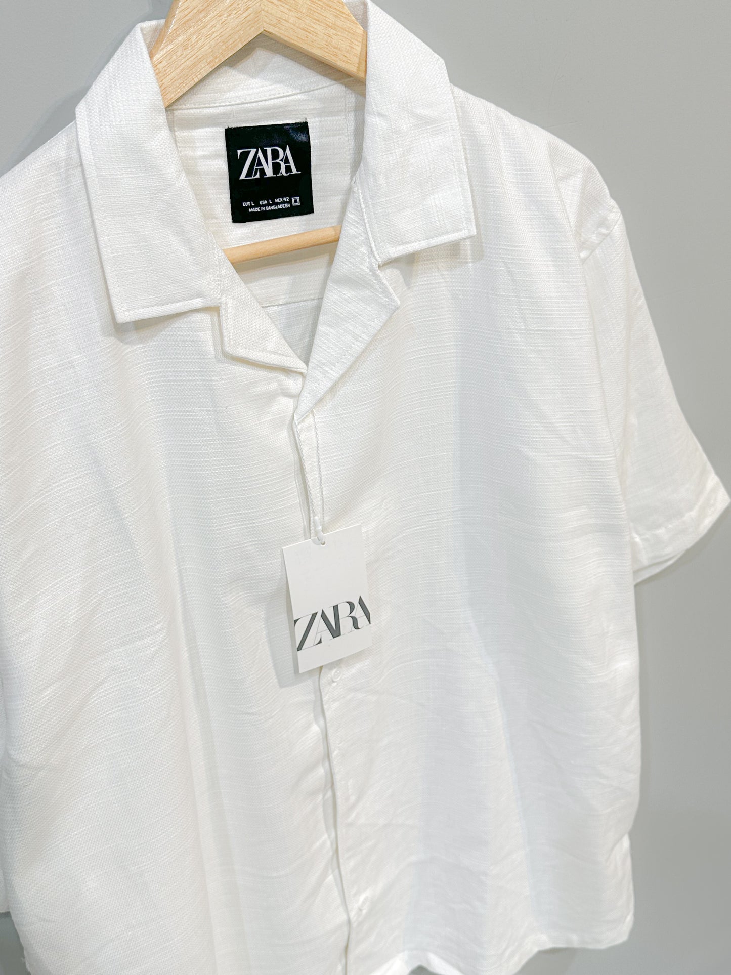 Cuban half shirt - White
