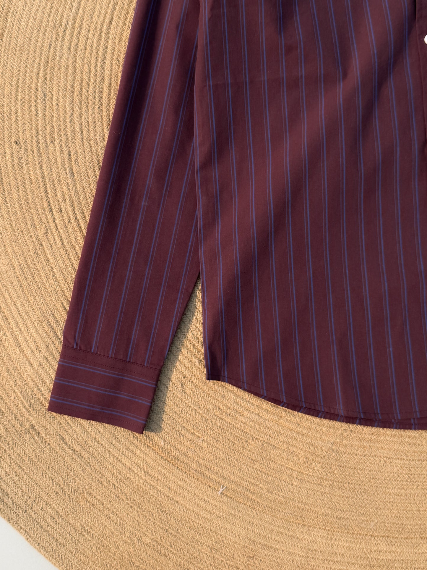 Old Money full sleeve shirt - Burgundy Bordeaux