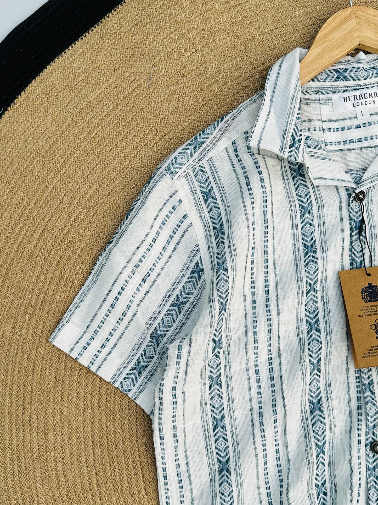 Printed Blue Festive Cuban
