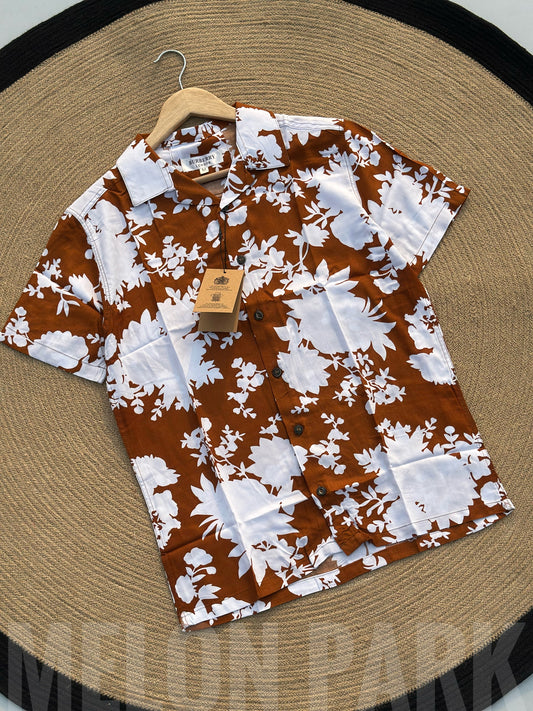Brown Cuban Shirt