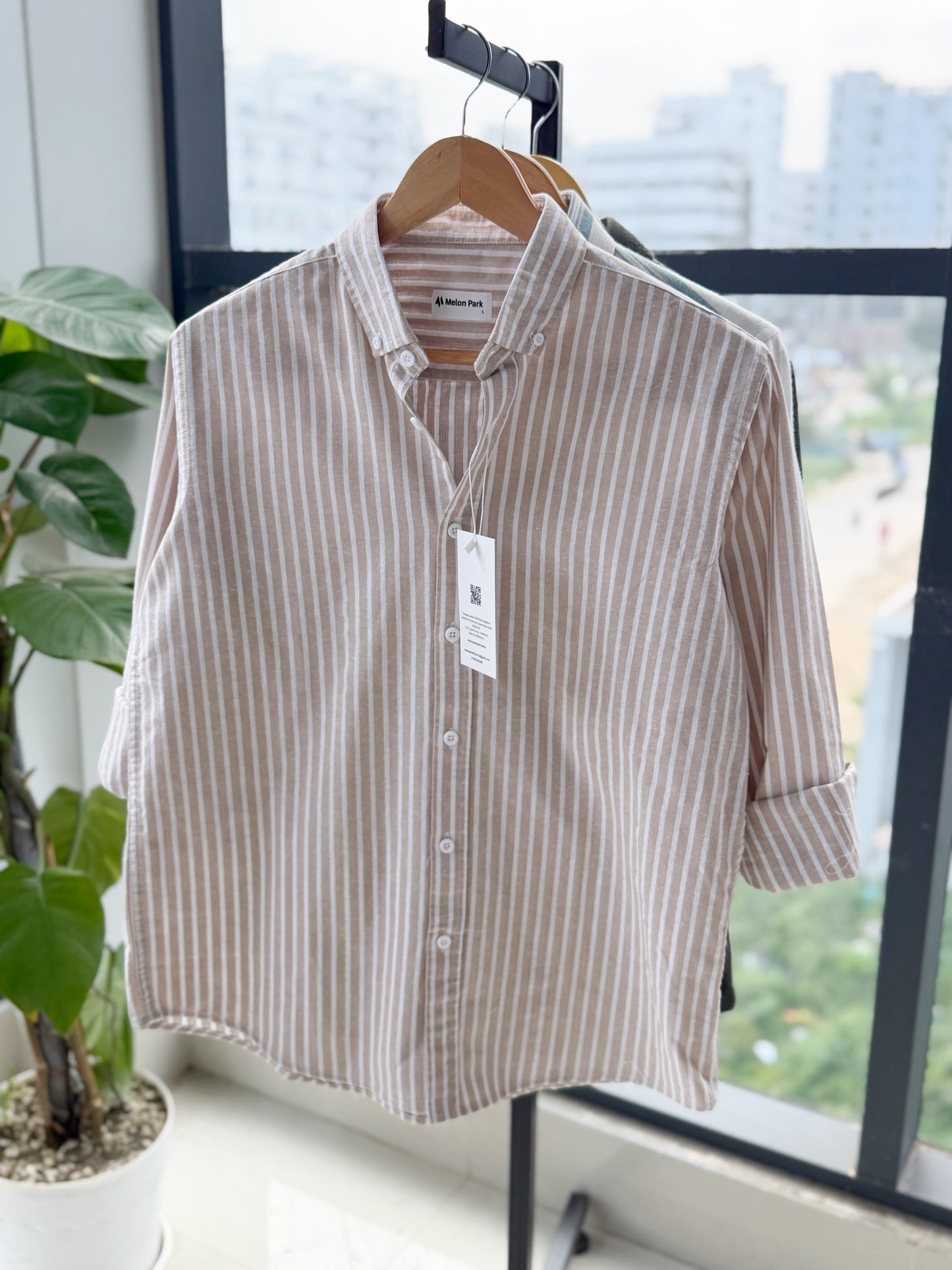Gentle stripe shirt - Sandy Beach