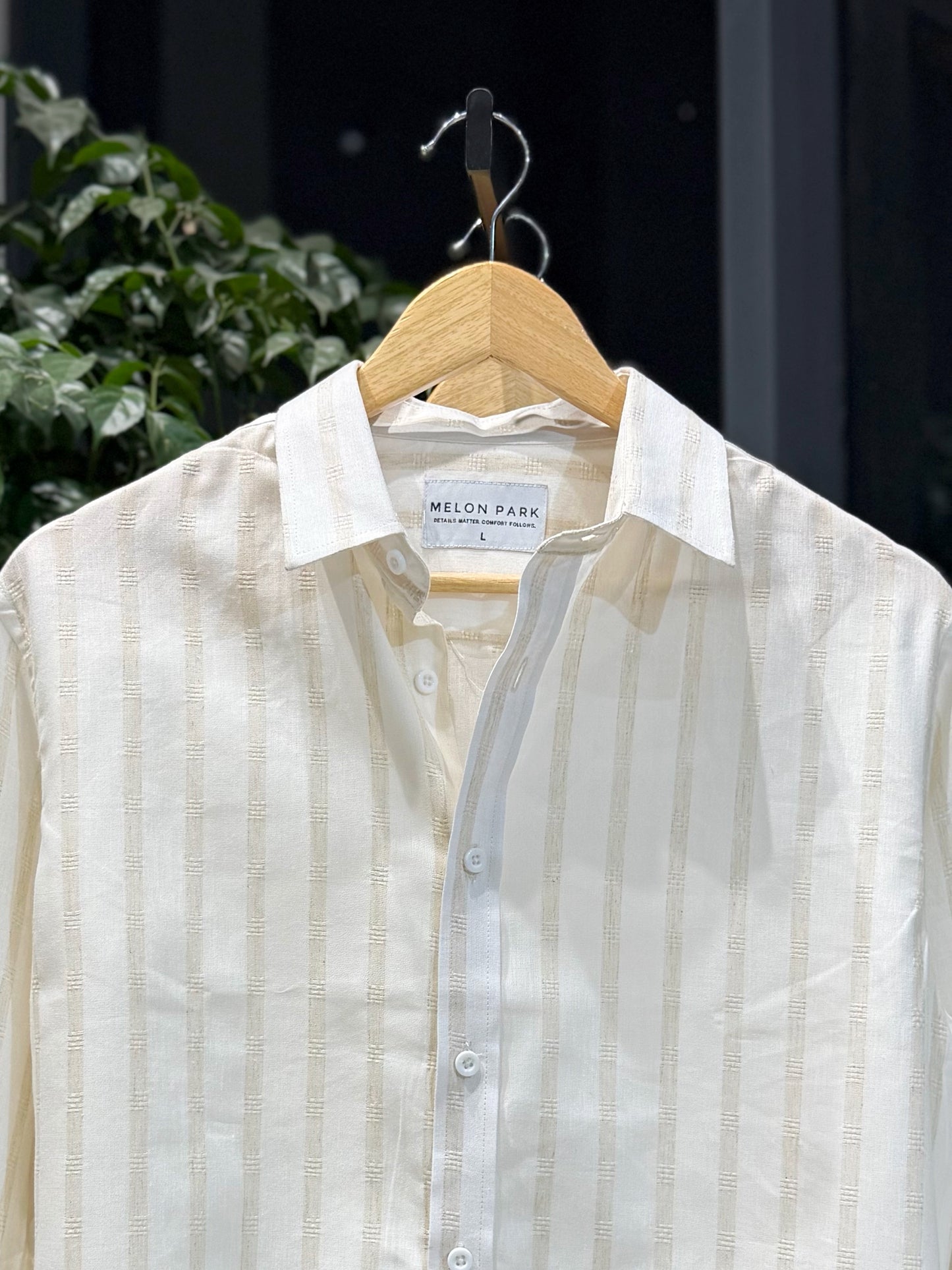 Rich Full Sleeve - Ivory Atelier stripe
