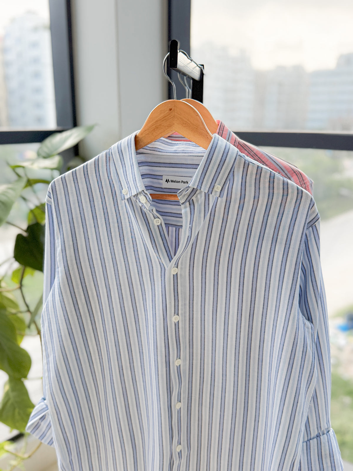 Gentle stripe shirt - Blue Baltic