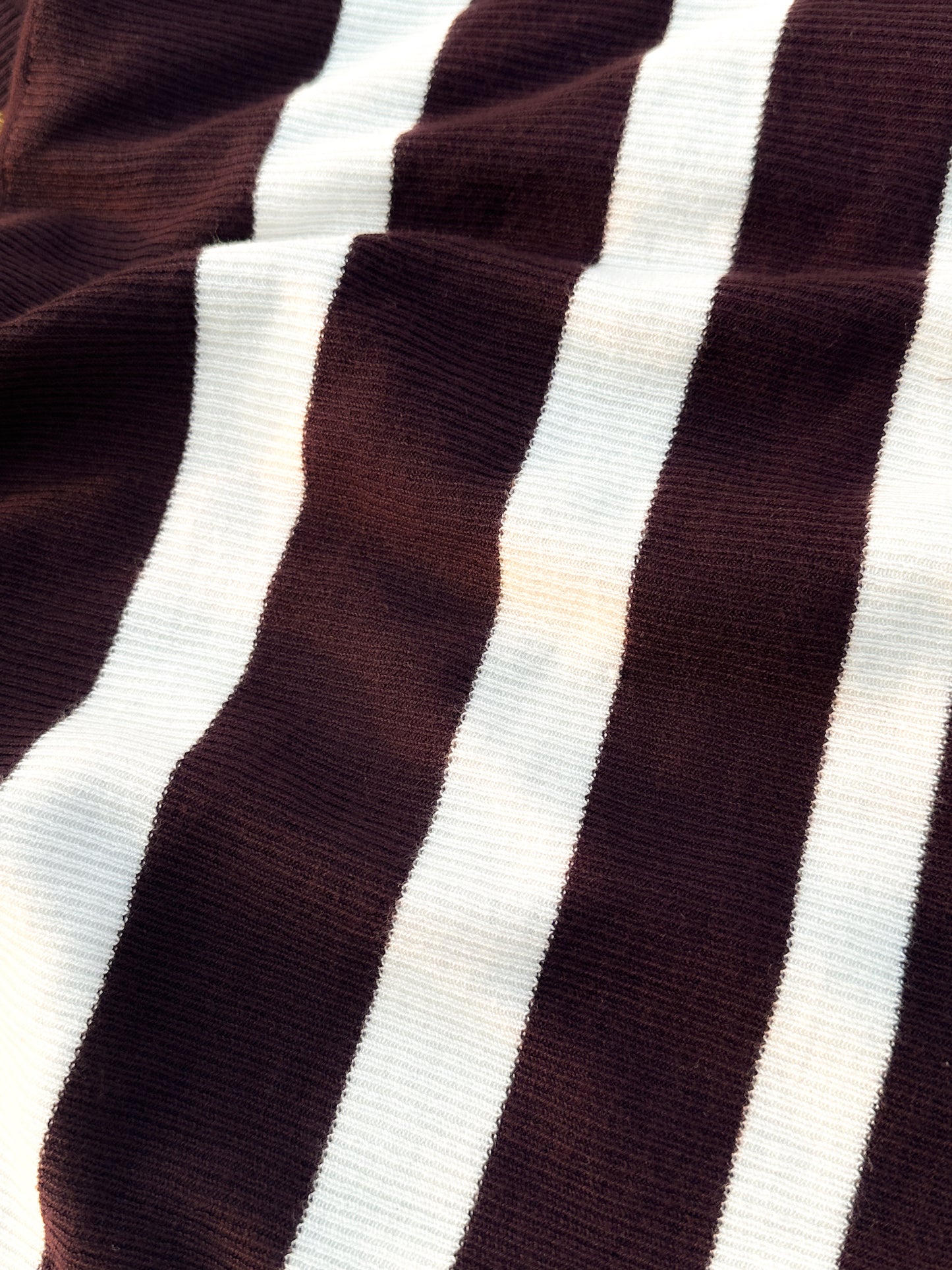 Executive Knitted Polo - Wine with White